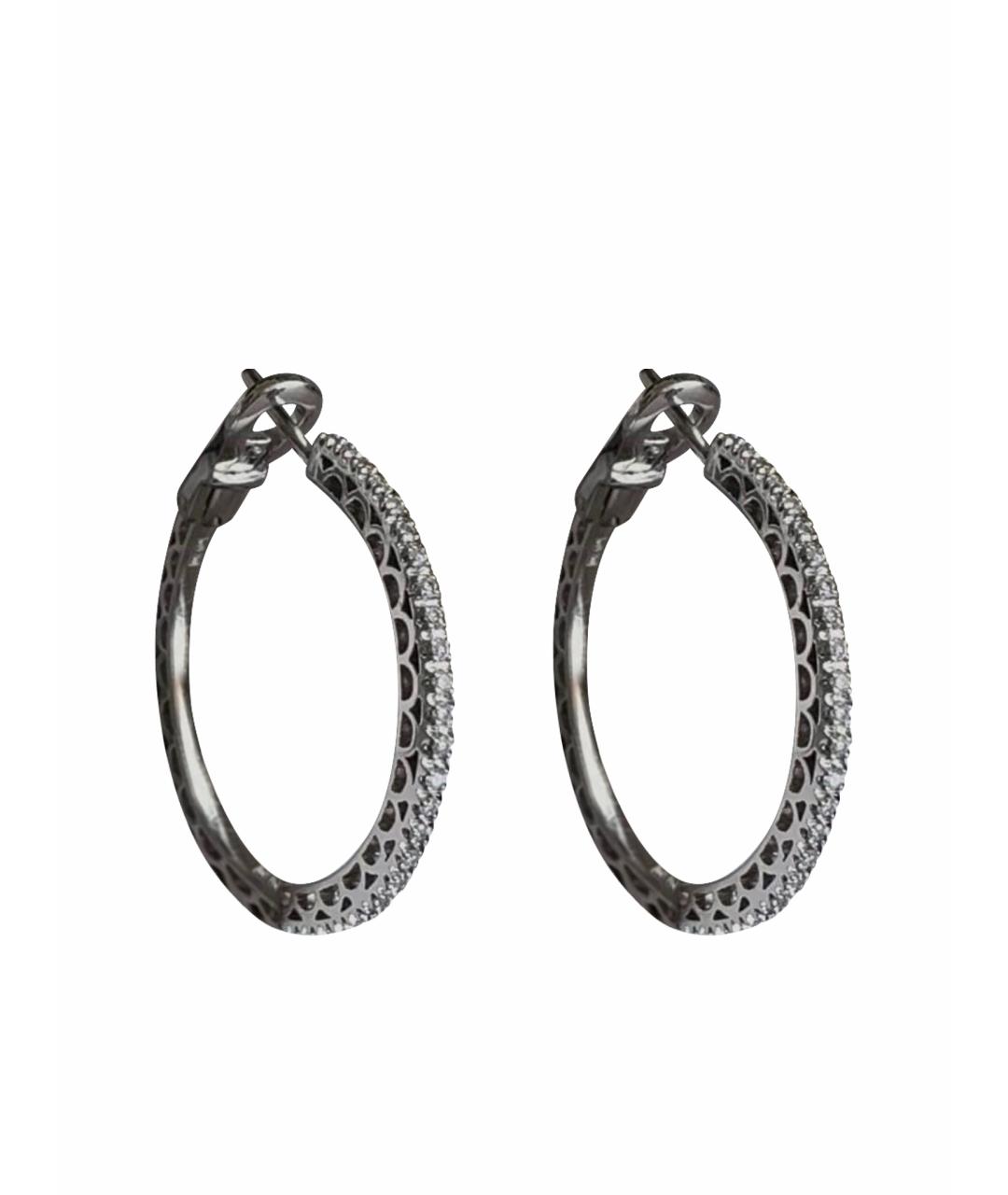 DAMIANI Серебряные серьги из белого золота, фото 1