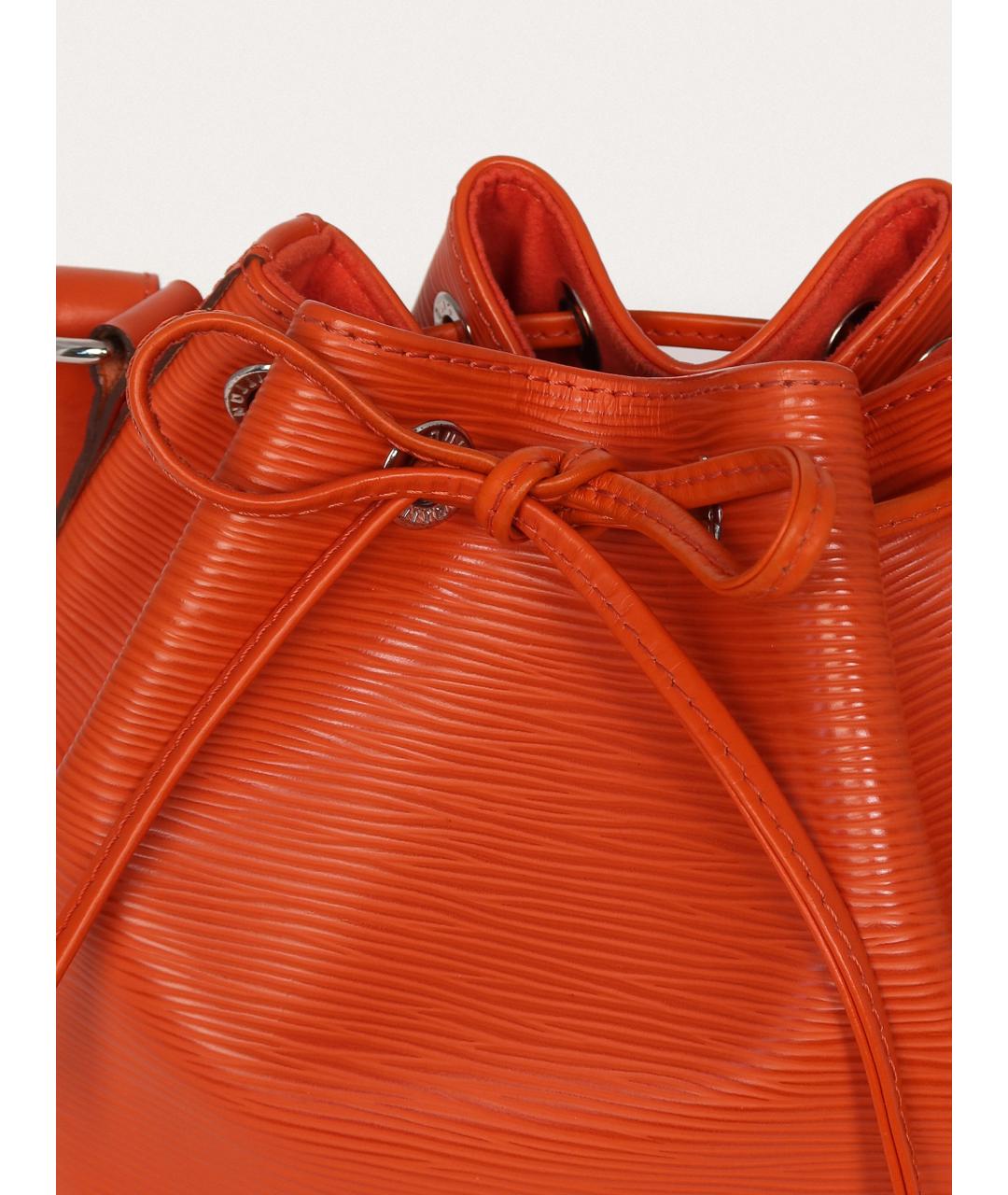 LOUIS VUITTON Оранжевая кожаная сумка через плечо, фото 7
