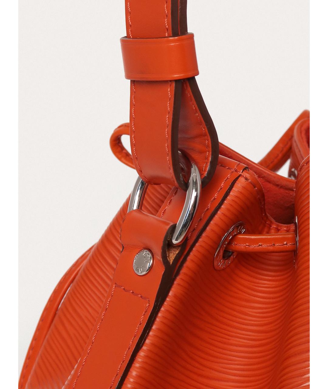 LOUIS VUITTON Оранжевая кожаная сумка через плечо, фото 5
