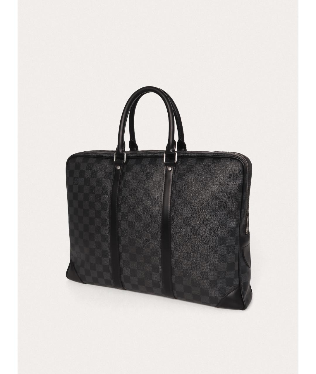 LOUIS VUITTON Черный портфель, фото 2