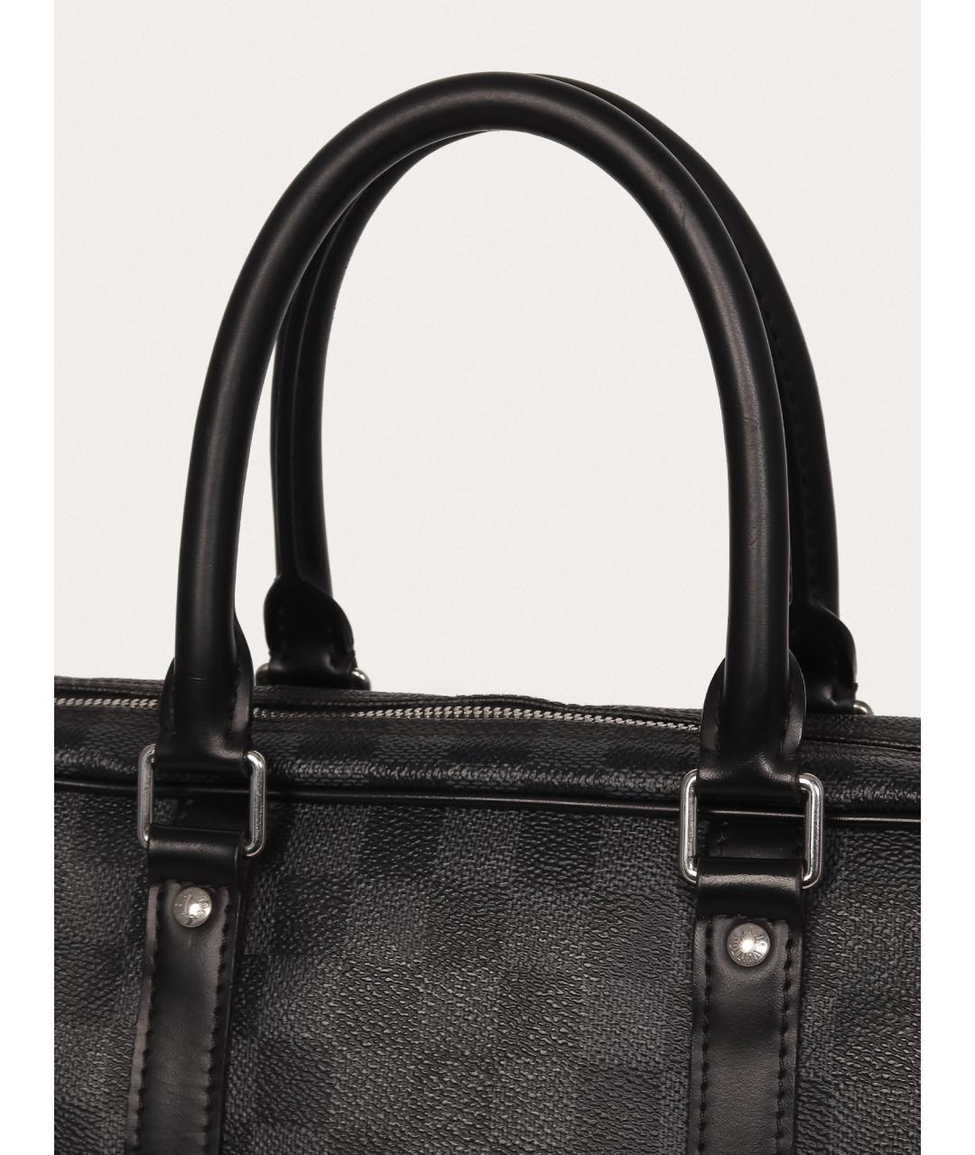 LOUIS VUITTON Черный портфель, фото 7