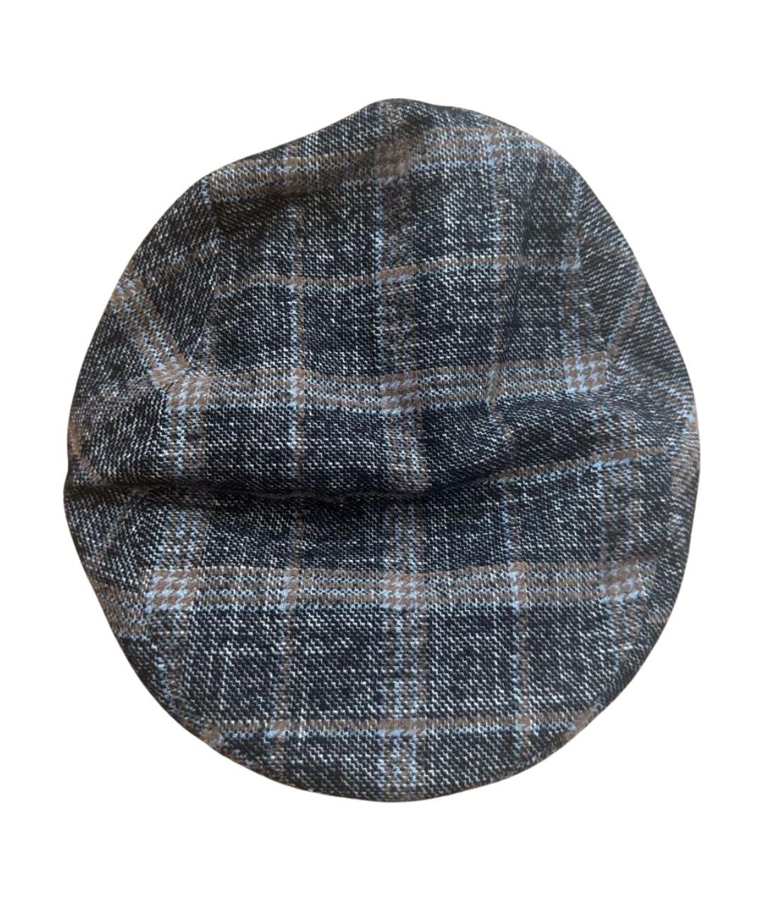BORSALINO Серая шерстяная кепка/бейсболка, фото 1