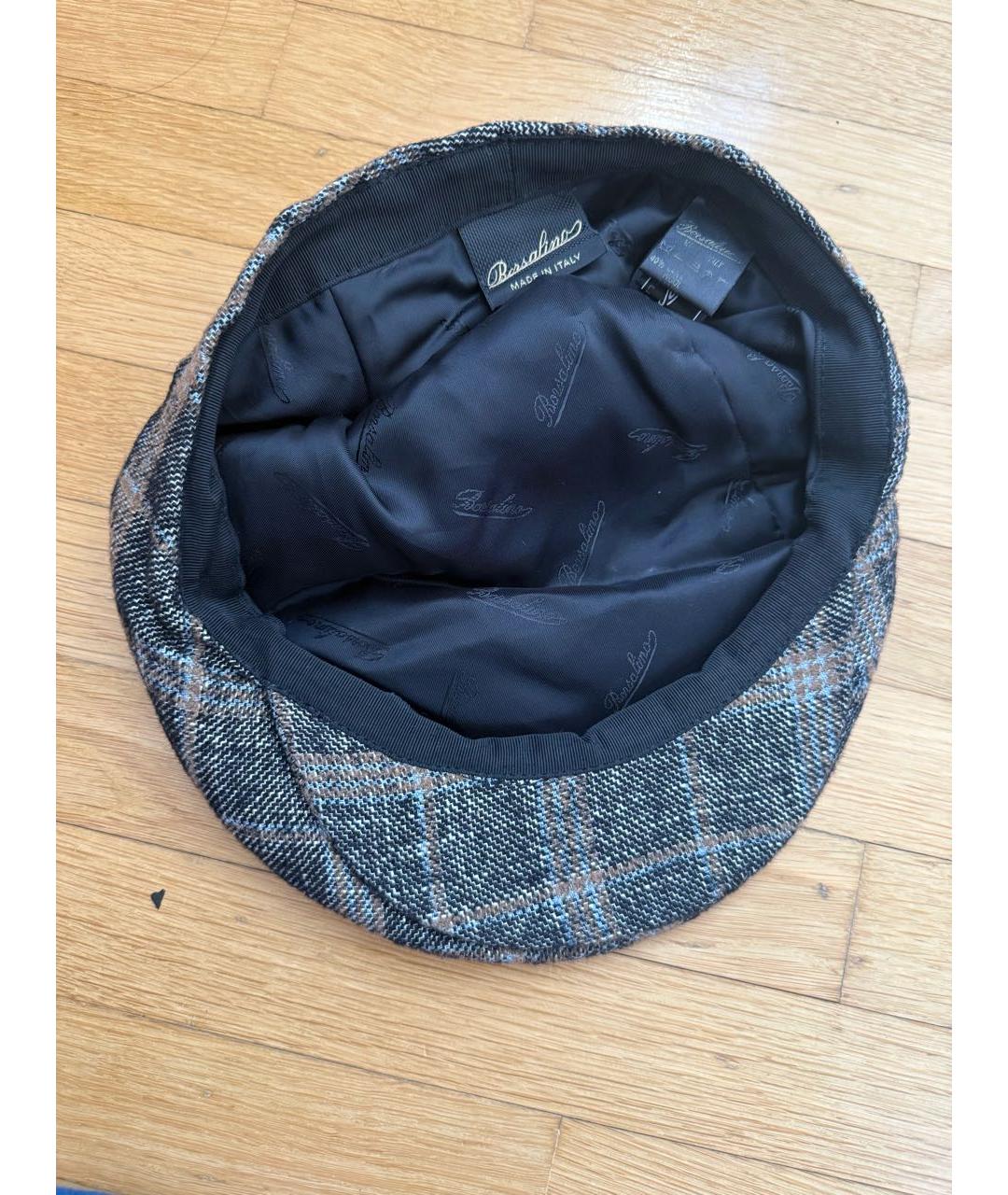 BORSALINO Серая шерстяная кепка/бейсболка, фото 5