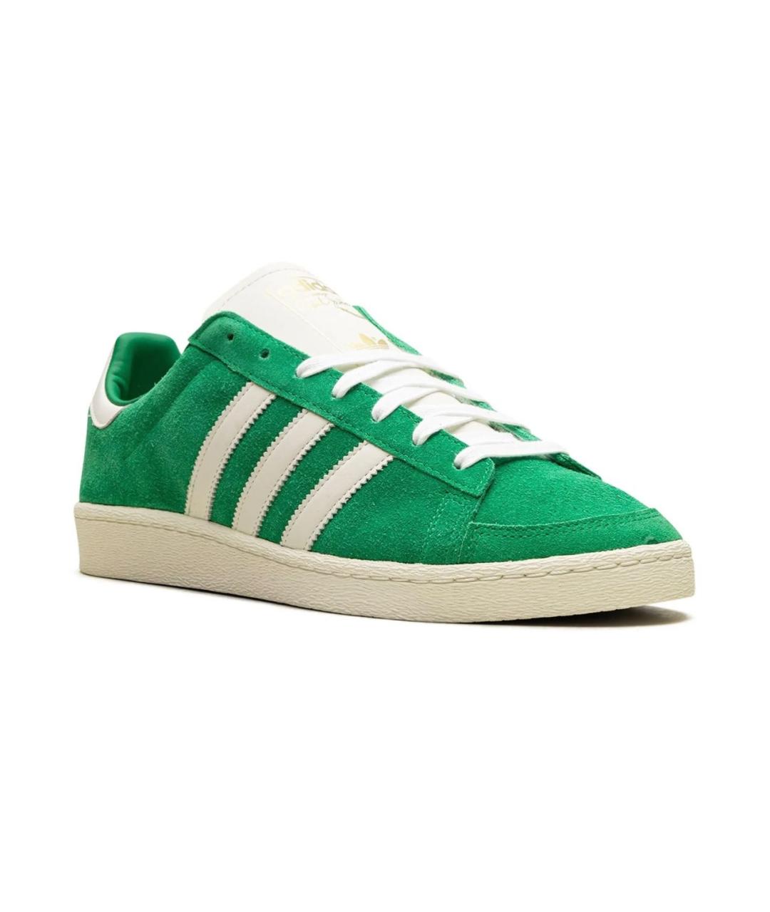 ADIDAS Зеленые замшевые кроссовки, фото 2
