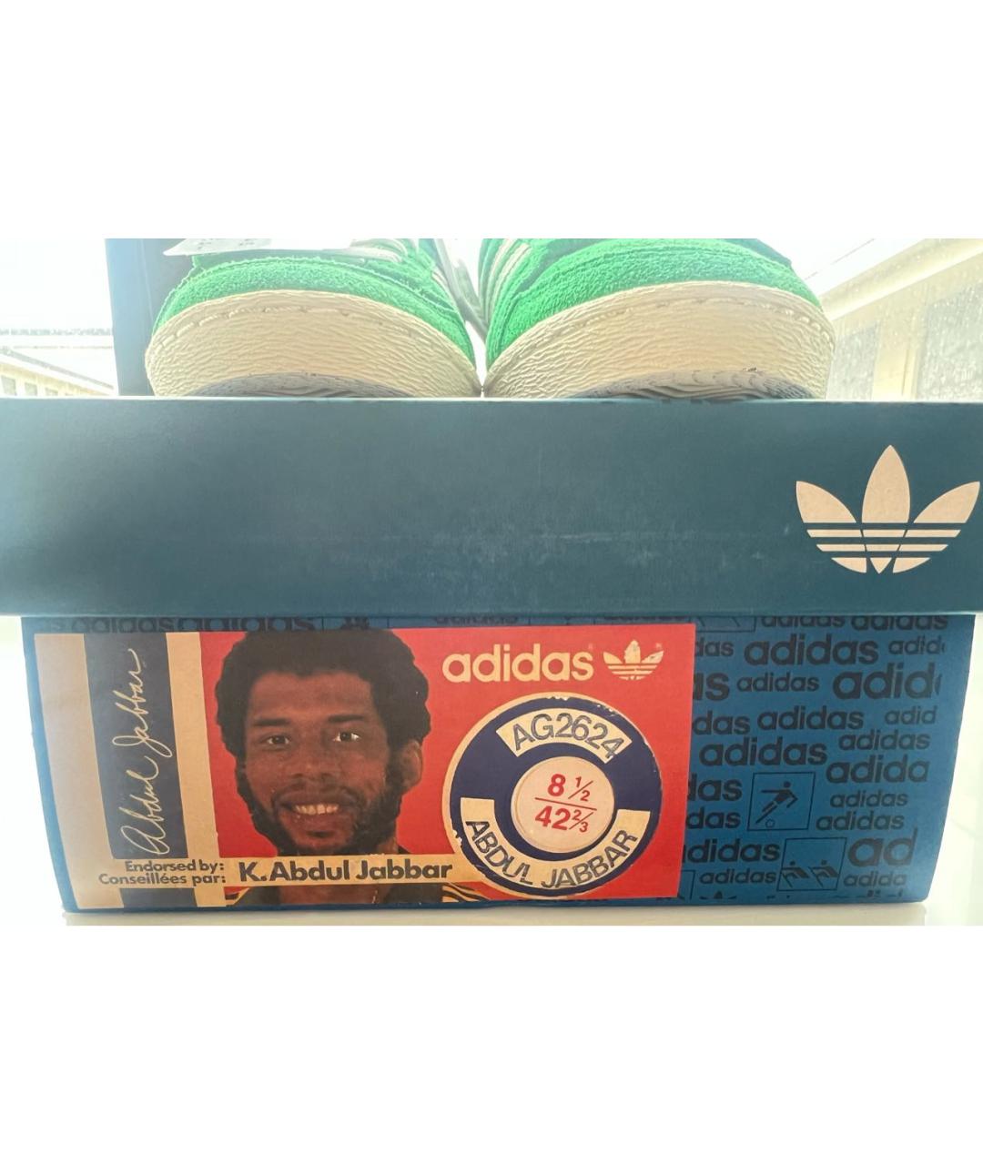 ADIDAS Зеленые замшевые кроссовки, фото 7