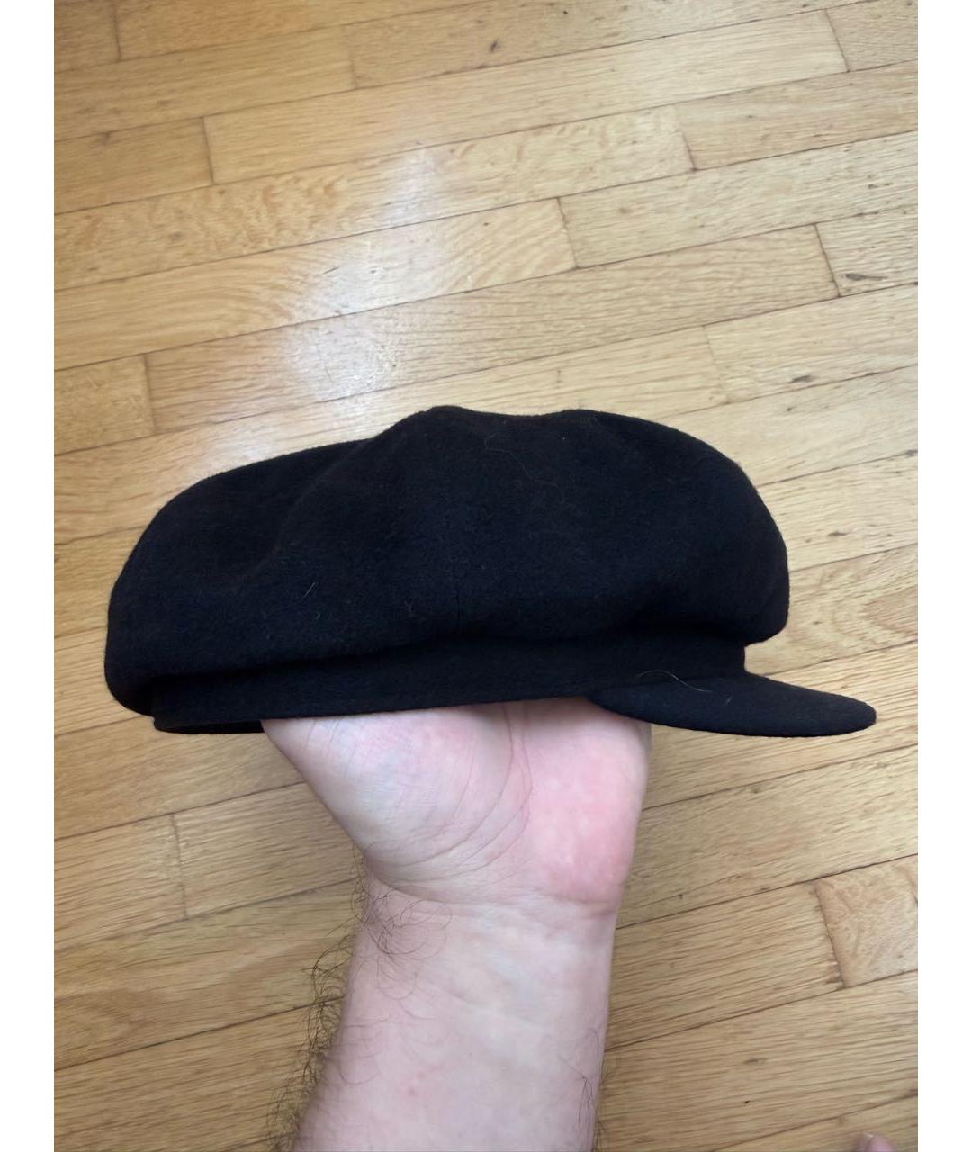 BORSALINO Черная кашемировая кепка/бейсболка, фото 2