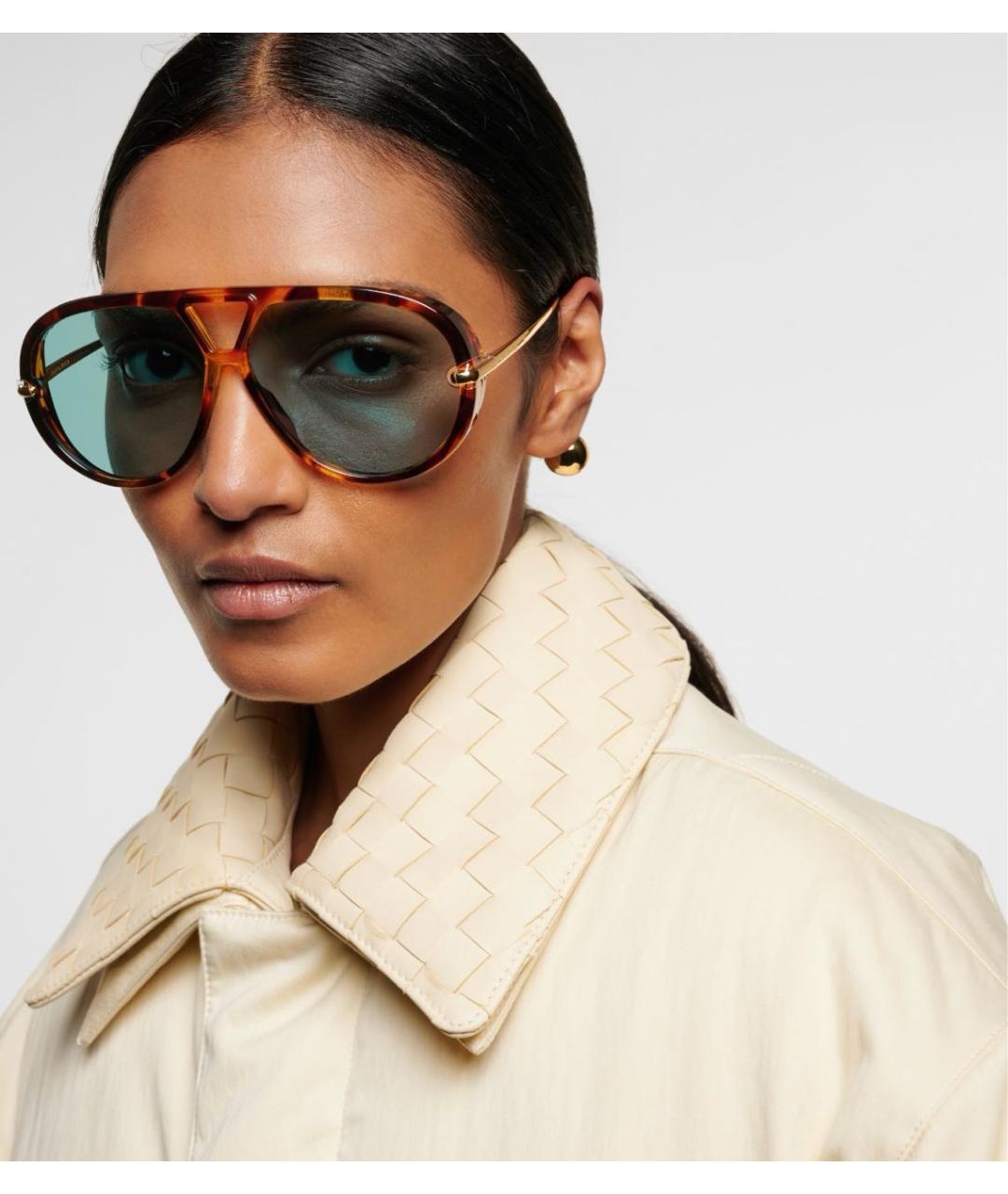 BOTTEGA VENETA Голубые солнцезащитные очки, фото 4