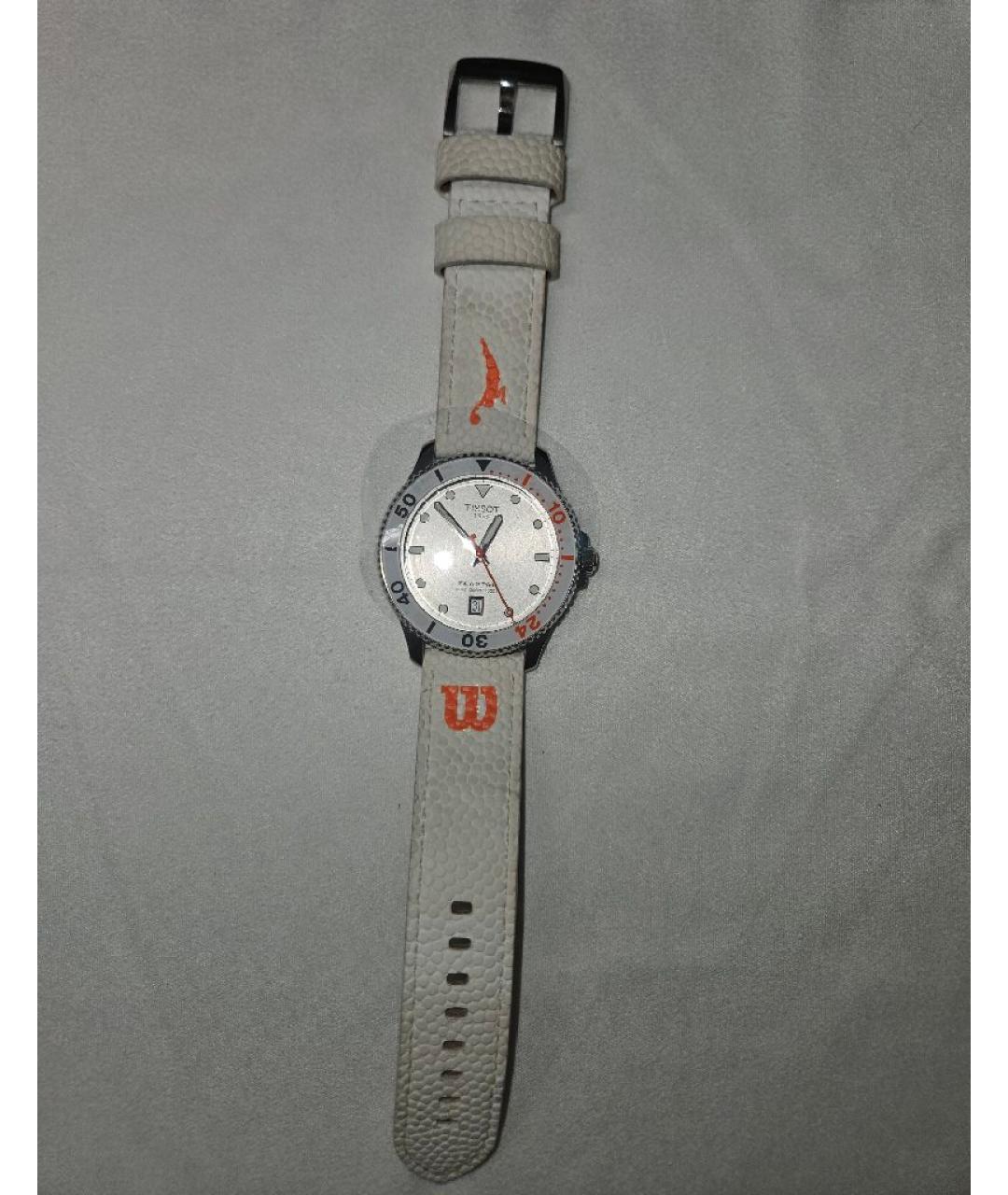 TISSOT Белые стальные часы, фото 5