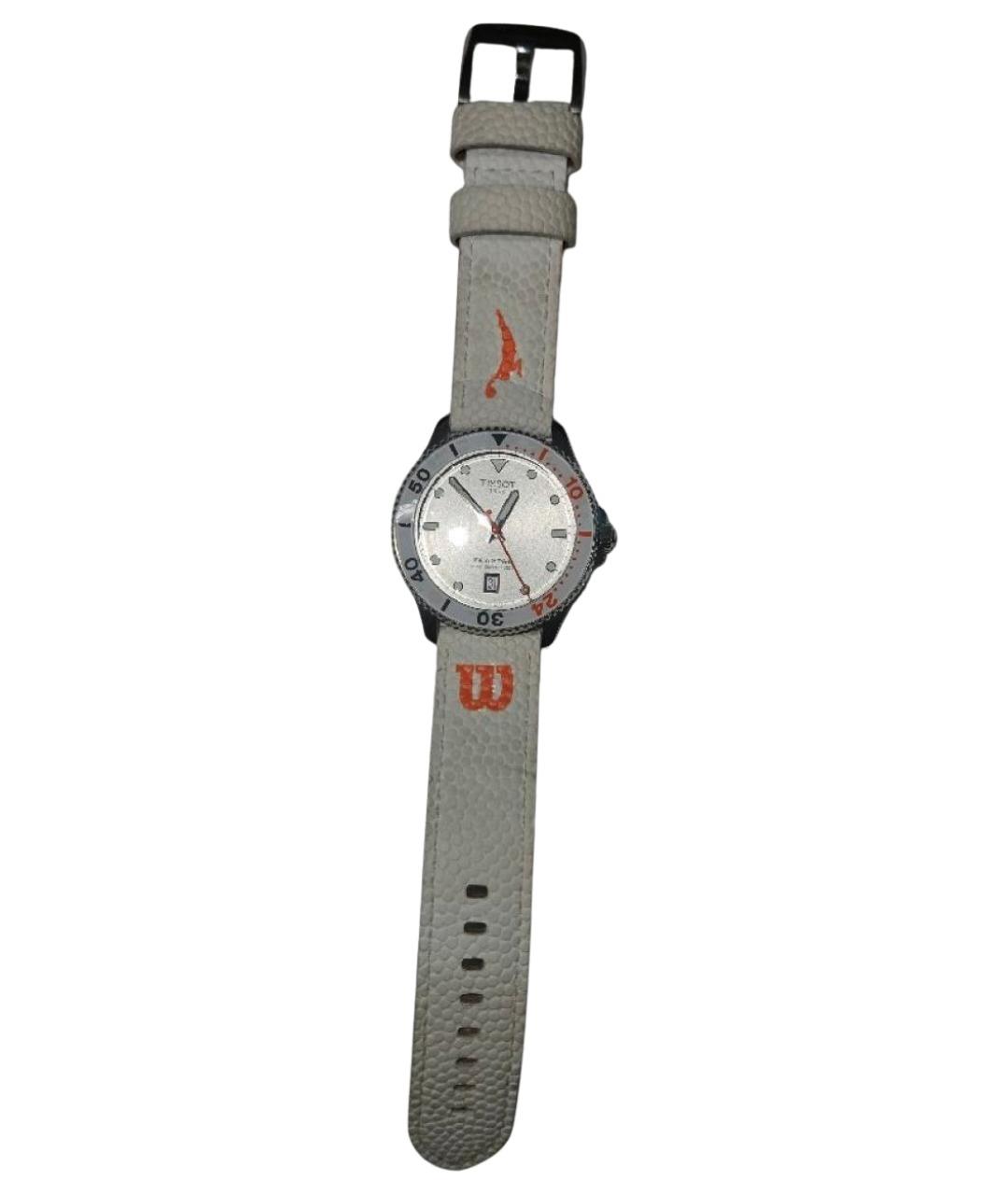 TISSOT Белые стальные часы, фото 1