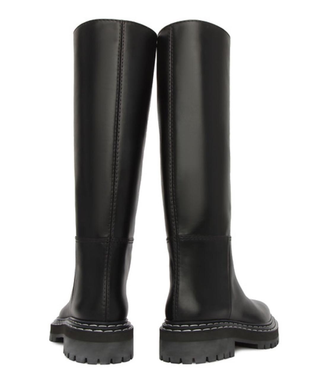 PROENZA SCHOULER Черные кожаные сапоги, фото 4