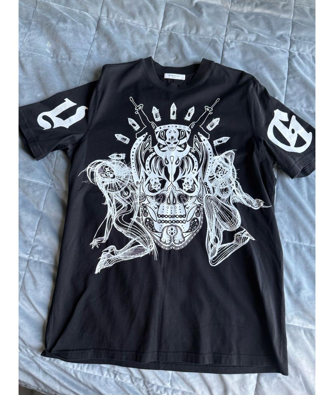 GIVENCHY Черная хлопковая футболка, фото 5