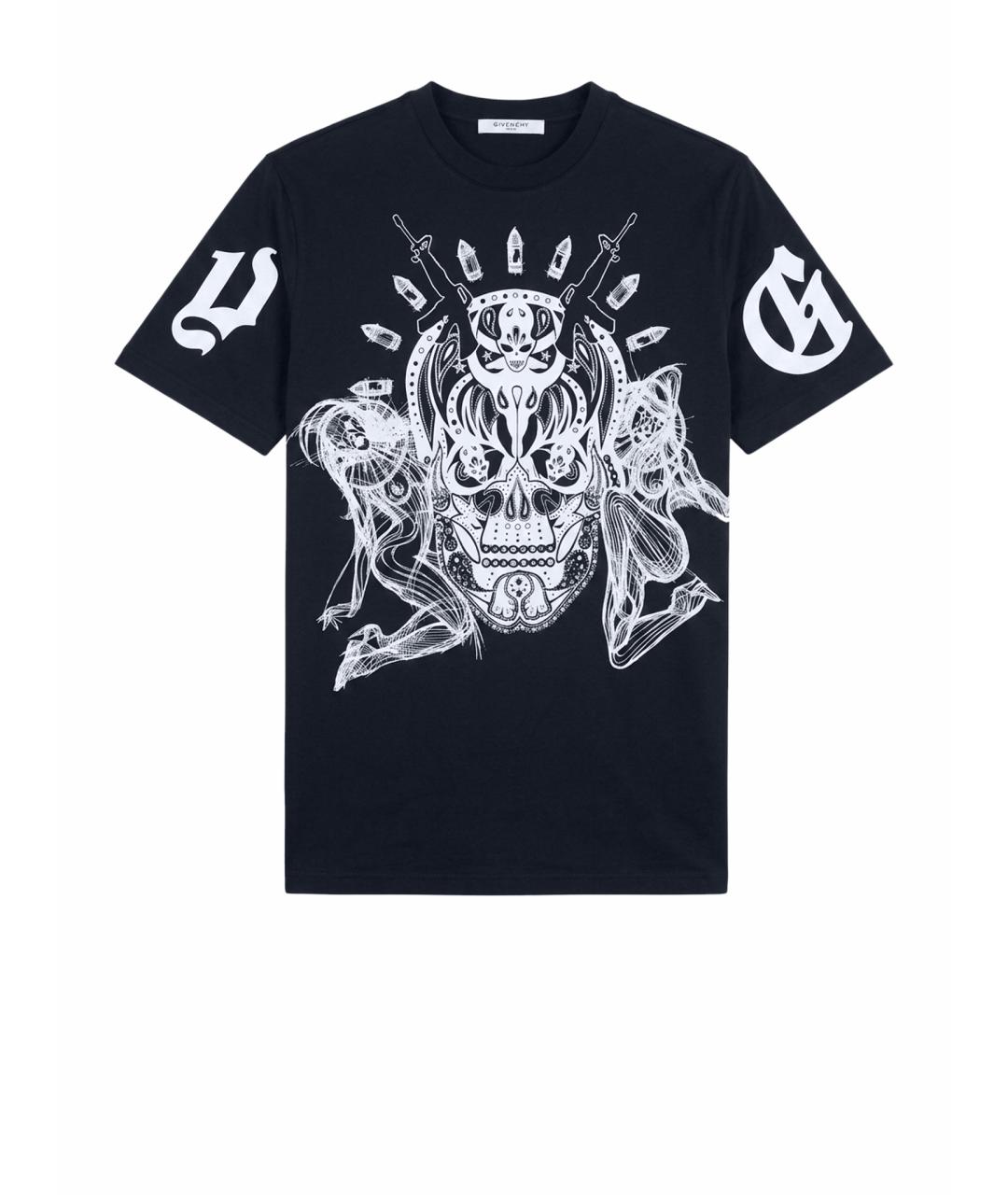 GIVENCHY Черная хлопковая футболка, фото 1