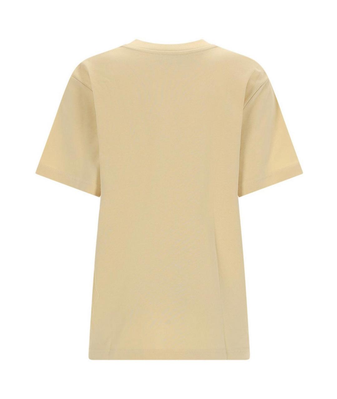 A.P.C. Бежевая хлопковая футболка, фото 2