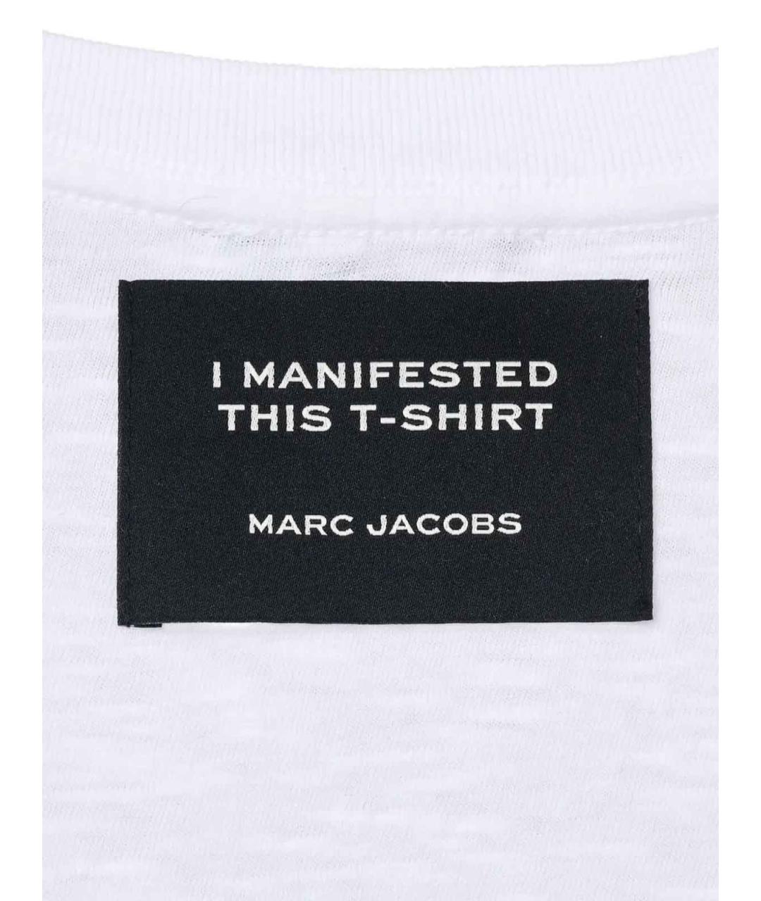 MARC JACOBS Белая хлопковая футболка, фото 4