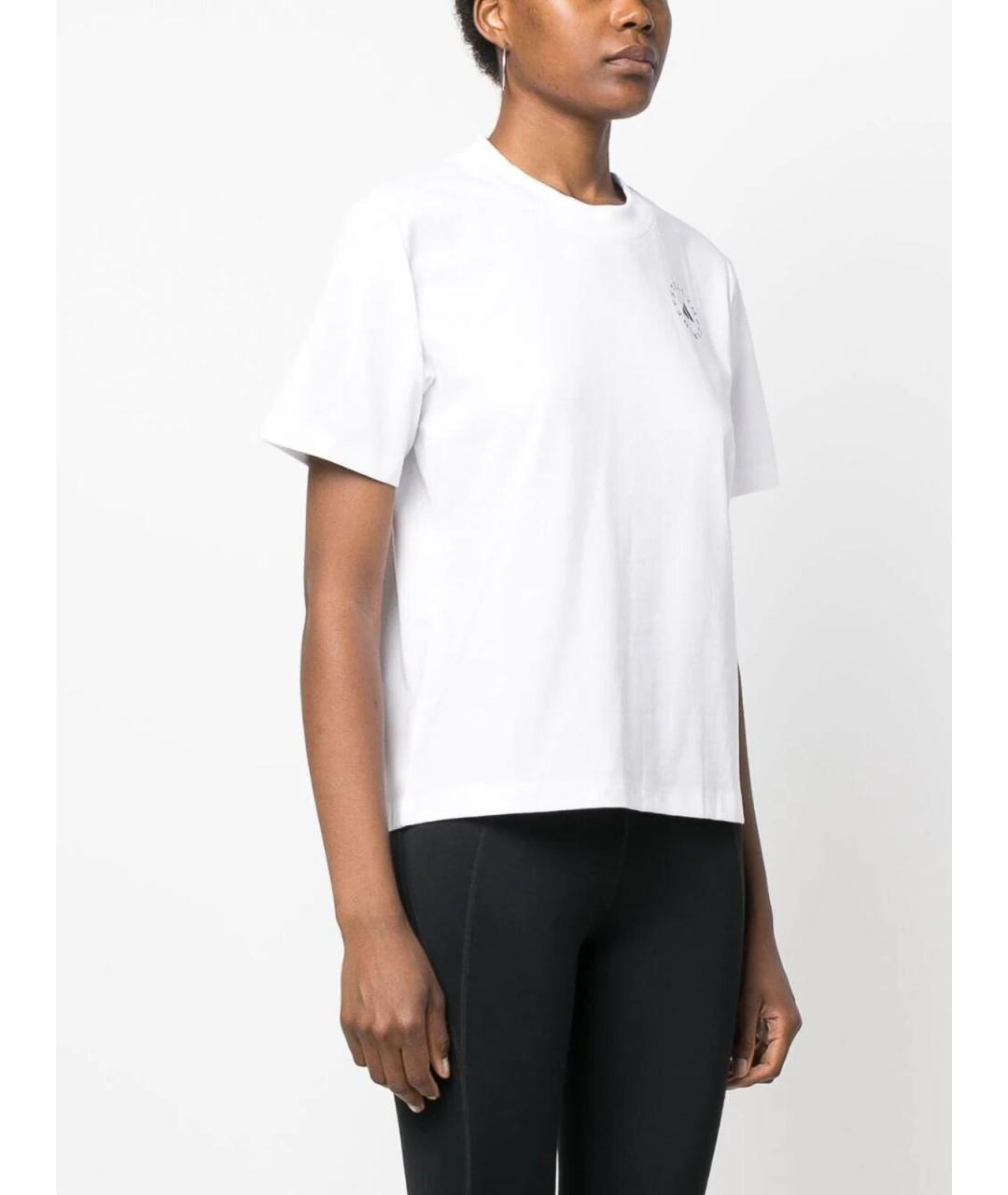 ADIDAS BY STELLA MCCARTNEY Белая хлопковая футболка, фото 3