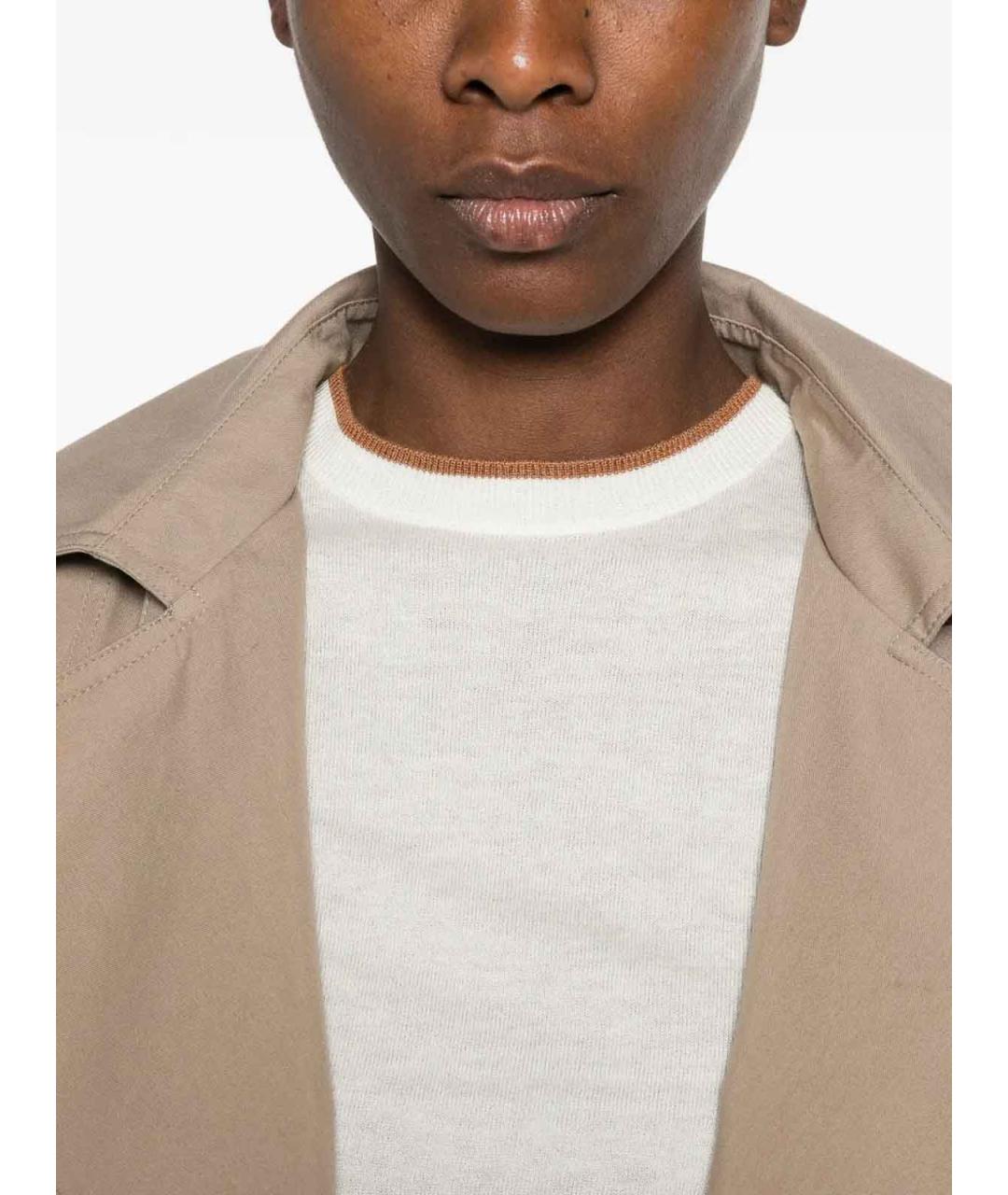 MAX MARA STUDIO Белая шерстяная футболка, фото 4