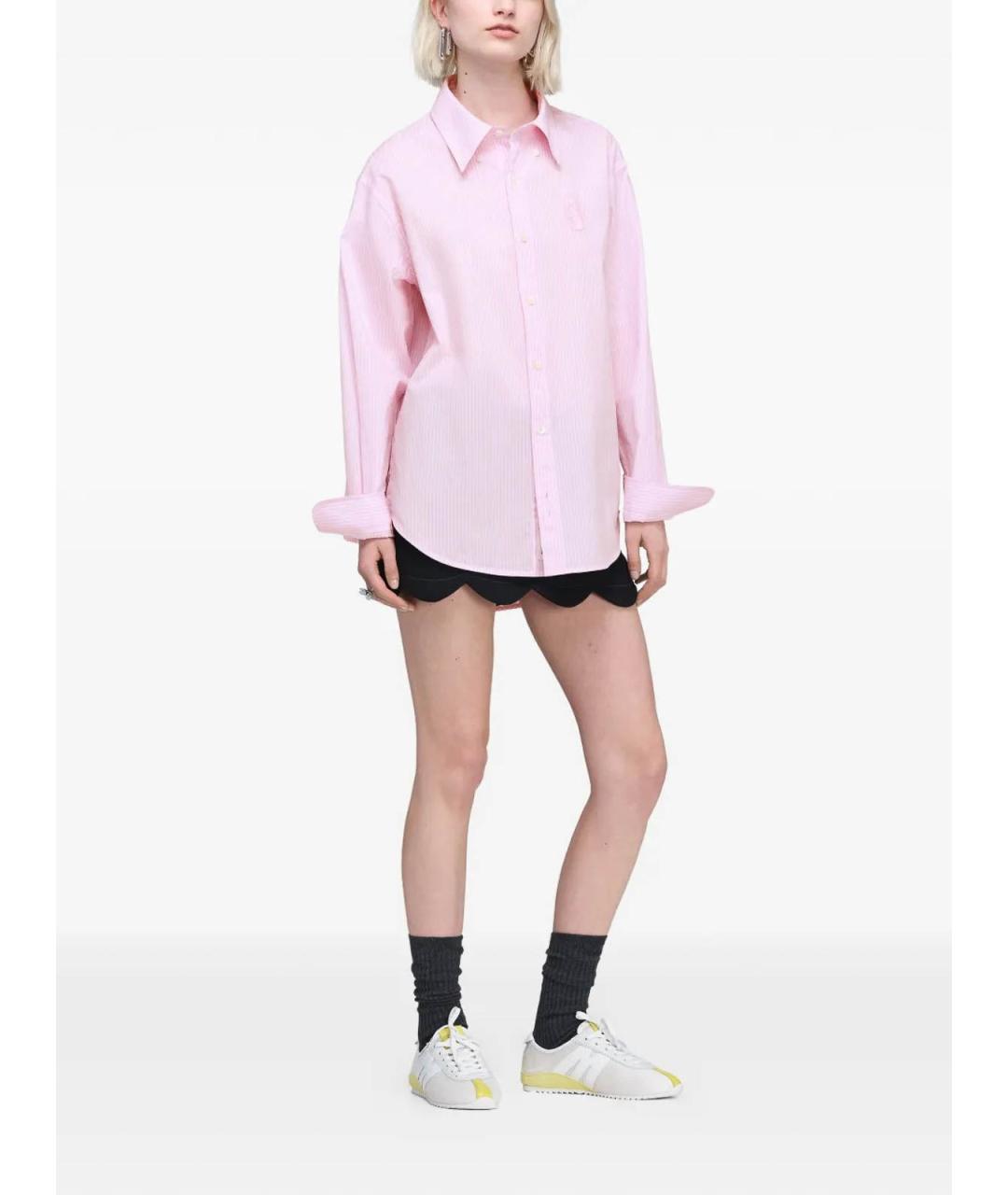 MARC JACOBS Розовая хлопковая рубашка, фото 2