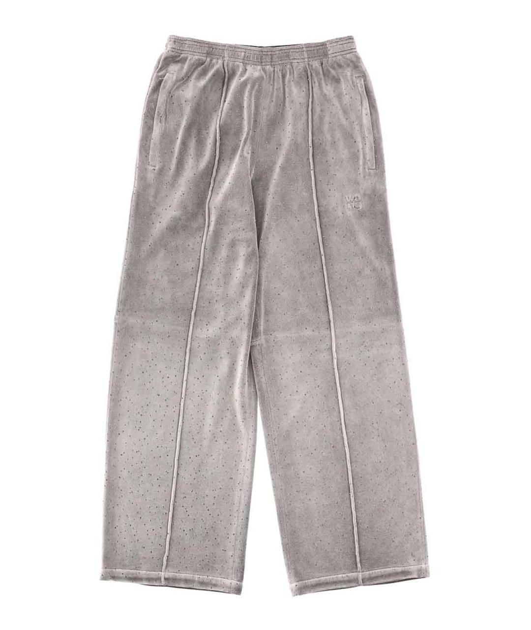 T BY ALEXANDER WANG Серые хлопковые спортивные брюки и шорты, фото 1
