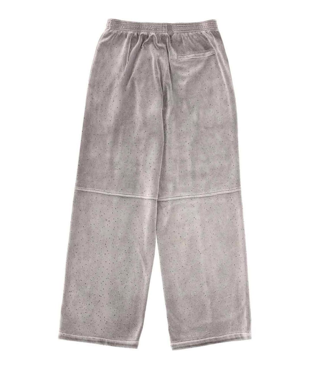 T BY ALEXANDER WANG Серые хлопковые спортивные брюки и шорты, фото 2