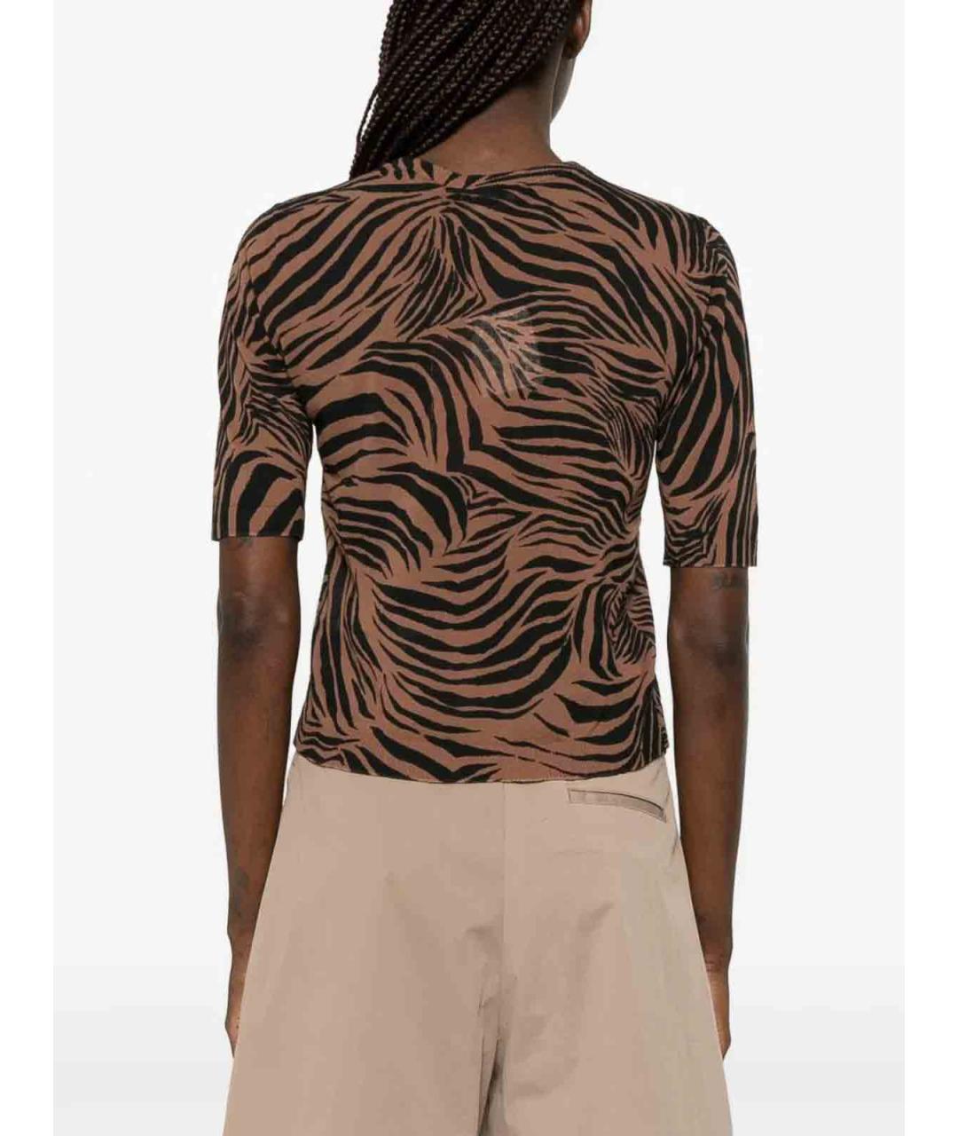 MAX MARA STUDIO Мульти хлопковая футболка, фото 4