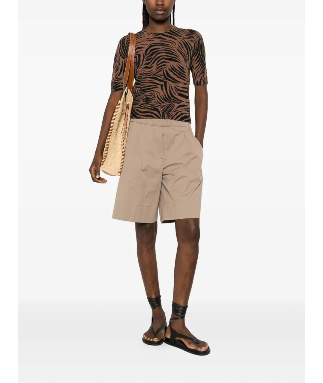 MAX MARA STUDIO Мульти хлопковая футболка, фото 2