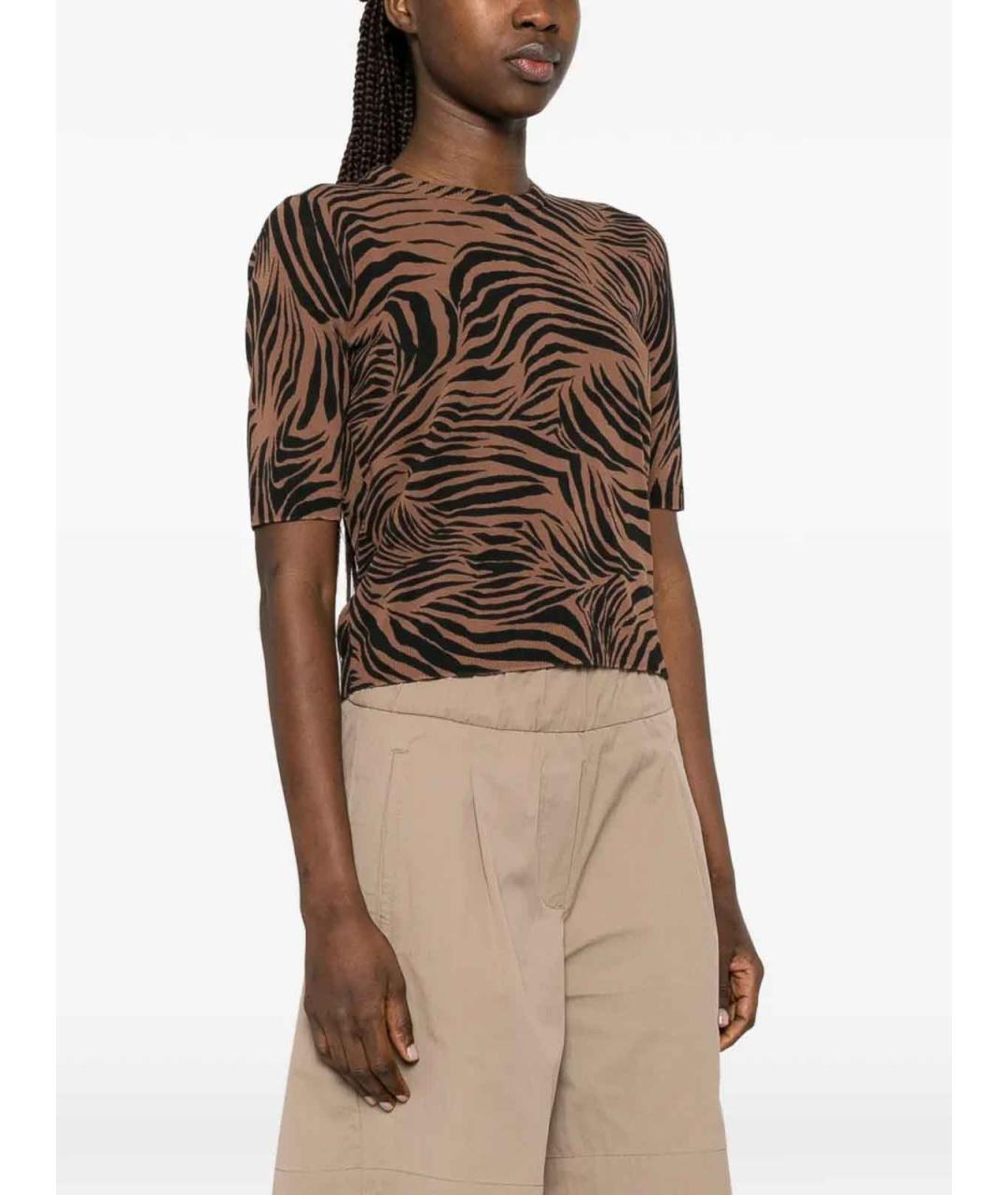 MAX MARA STUDIO Мульти хлопковая футболка, фото 3