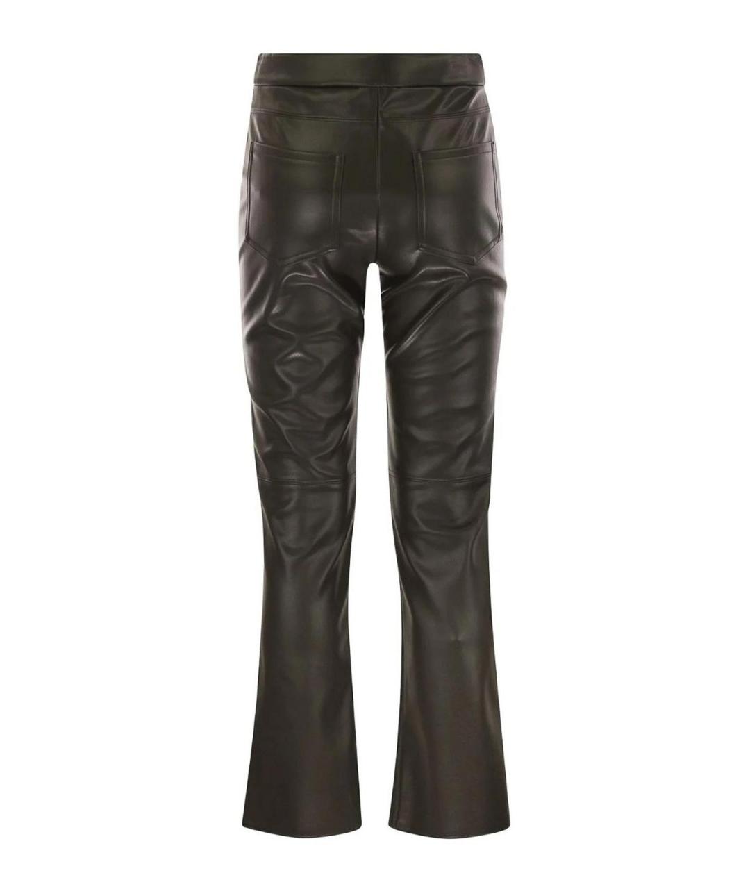 MAX MARA Коричневые полиэстеровые брюки узкие, фото 2