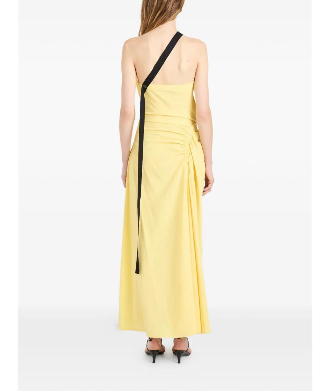 PROENZA SCHOULER Желтое льняное платье, фото 3
