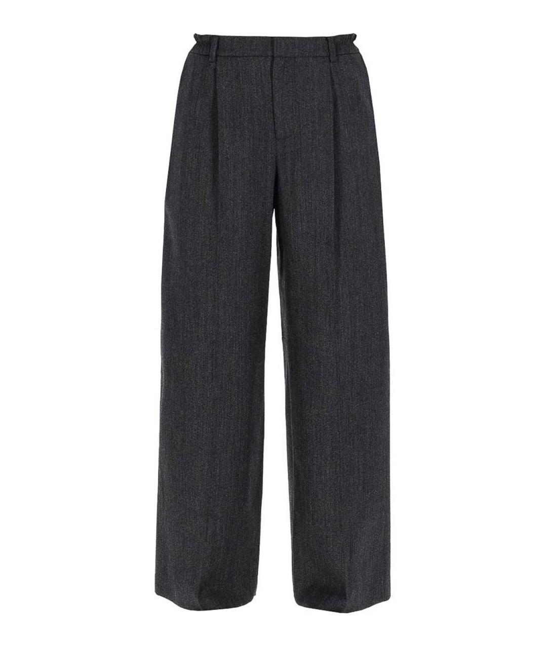 ALEXANDER WANG Черные шерстяные прямые брюки, фото 1