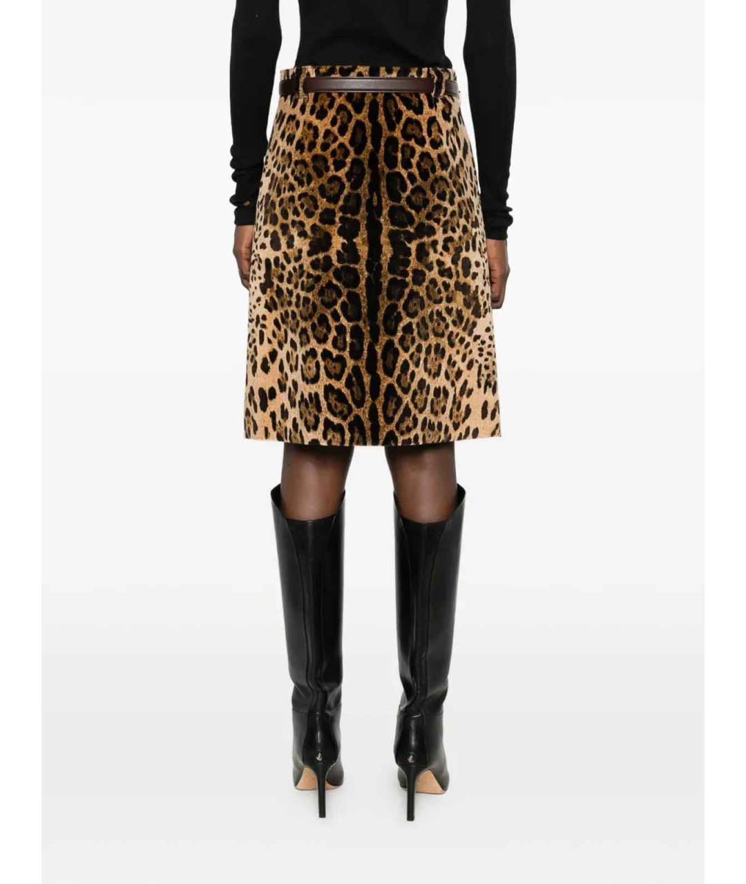 MAX MARA STUDIO Мульти хлопковая юбка миди, фото 4