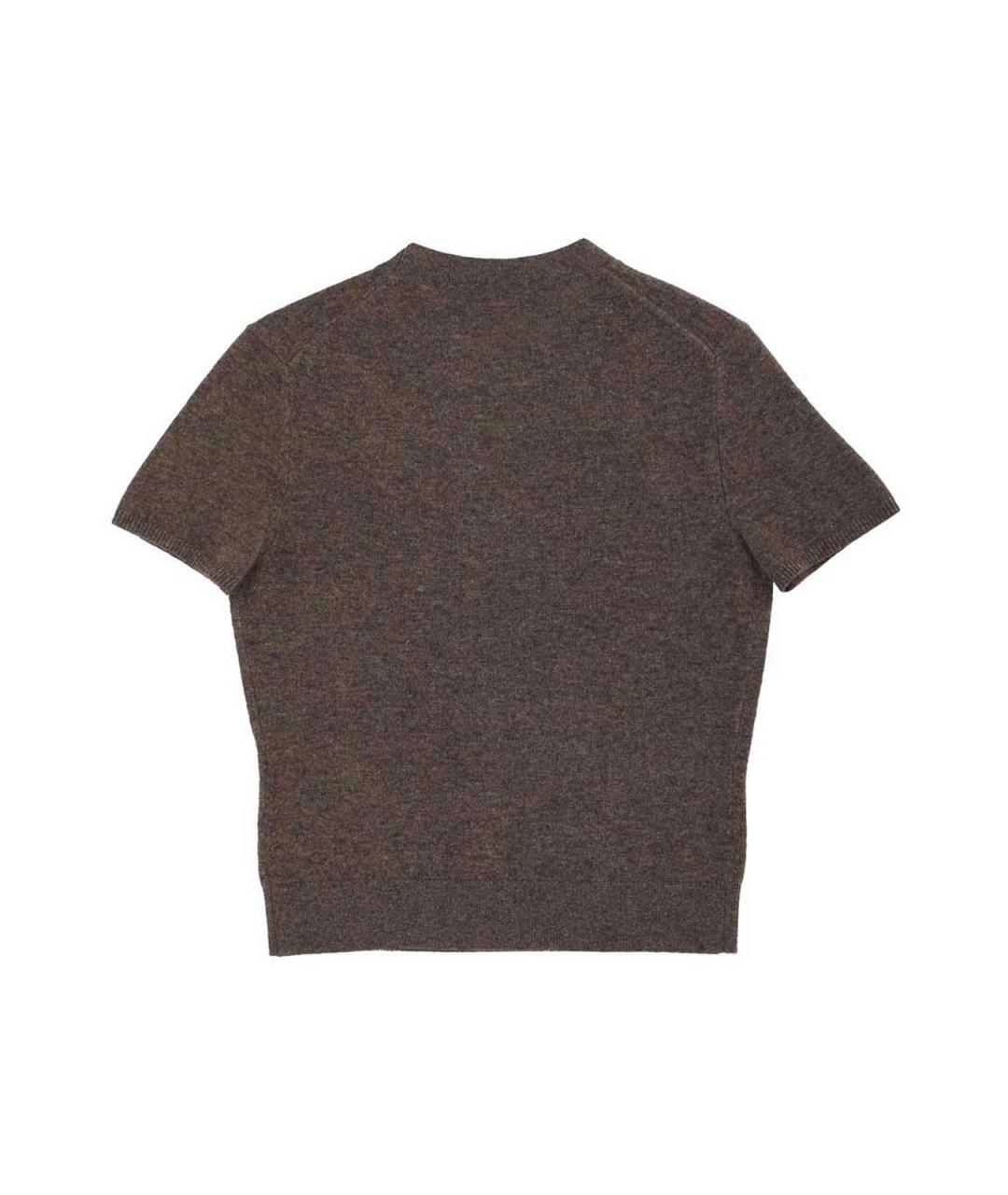 T BY ALEXANDER WANG Коричневая футболка, фото 2