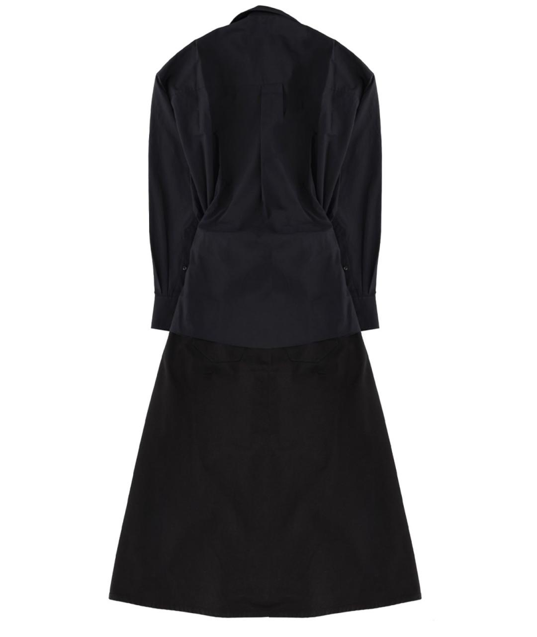 ALEXANDER WANG Черное хлопковое повседневное платье, фото 3