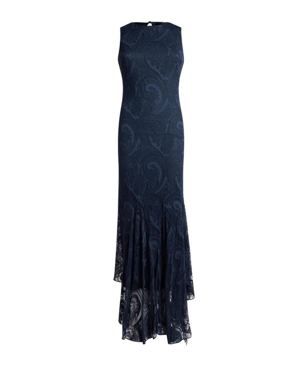 ETRO Синее хлопковое коктейльное платье, фото 1