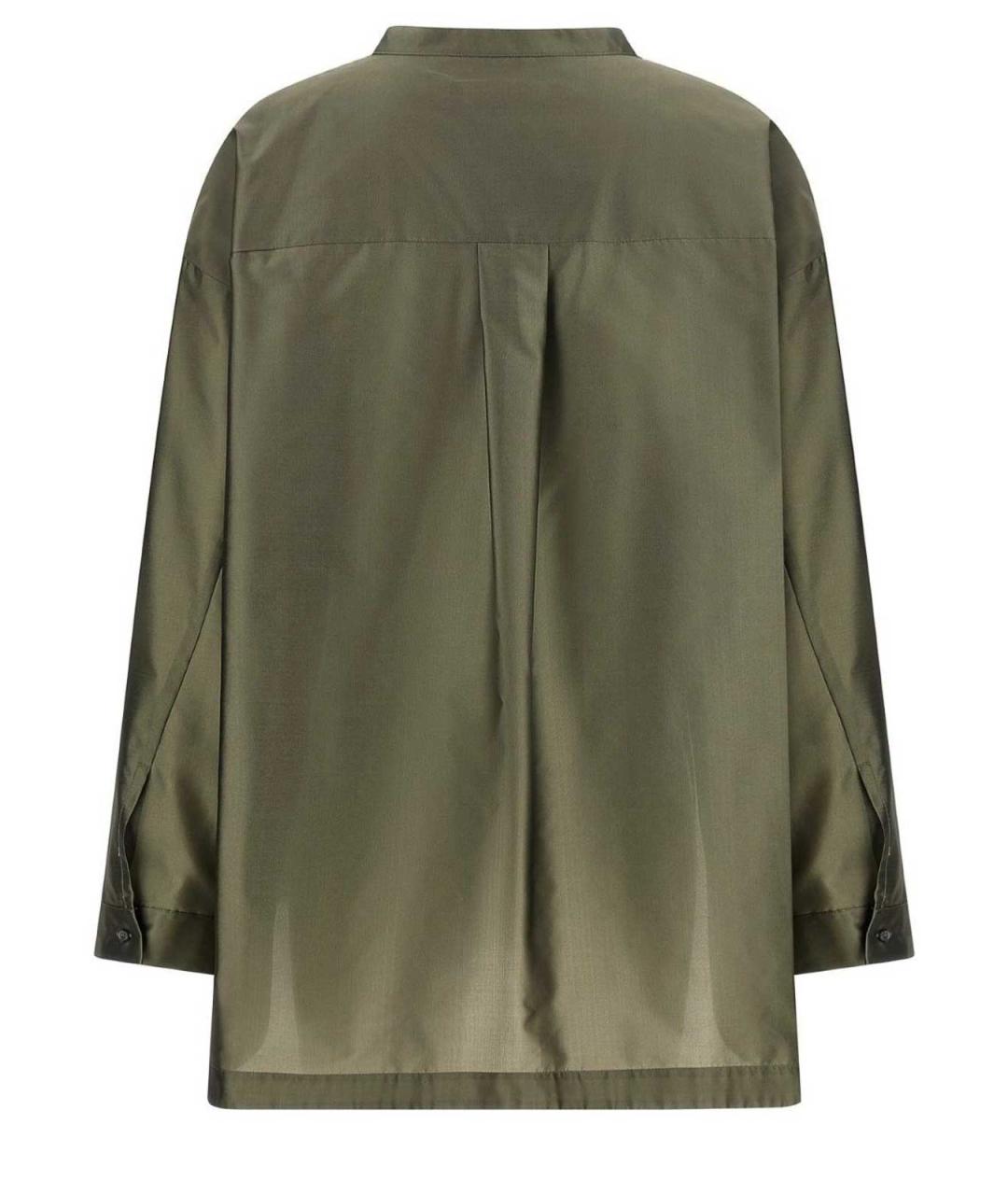 MAX MARA Зеленая полиэстеровая рубашка, фото 2