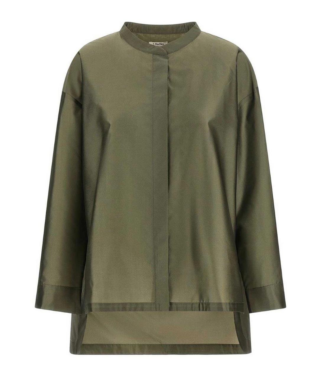 MAX MARA Зеленая полиэстеровая рубашка, фото 1