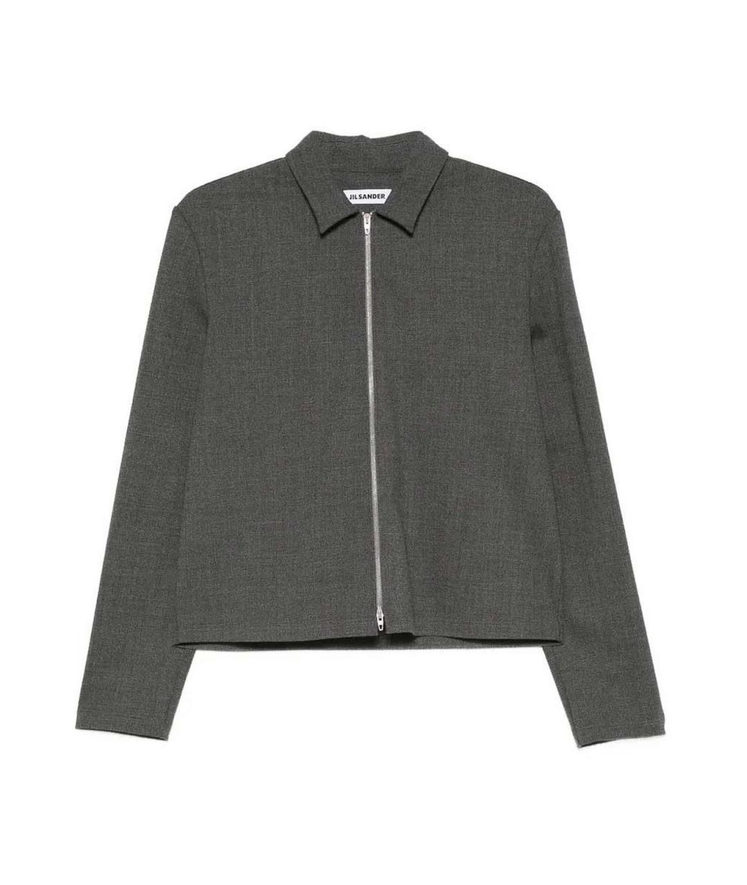 JIL SANDER Серая шерстяная куртка, фото 1
