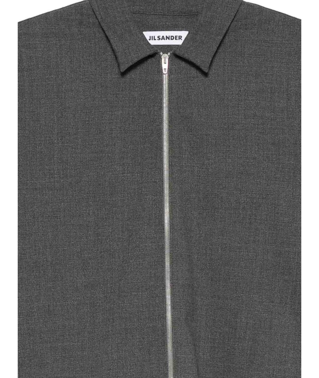 JIL SANDER Серая шерстяная куртка, фото 3