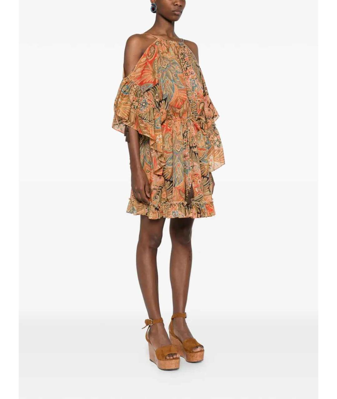 ETRO Мульти хлопковое повседневное платье, фото 3