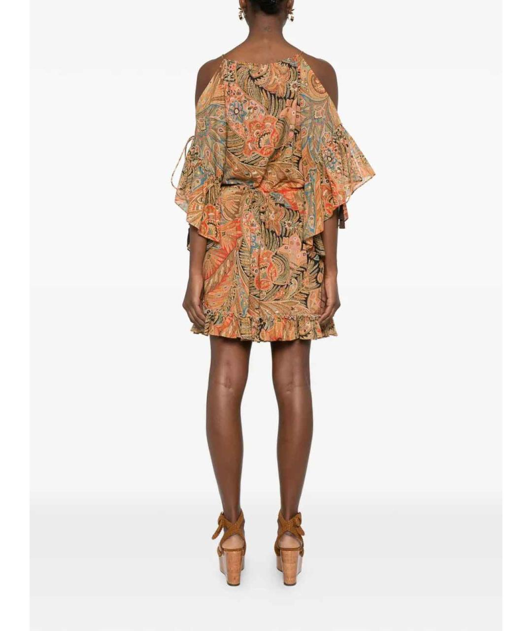 ETRO Мульти хлопковое повседневное платье, фото 4