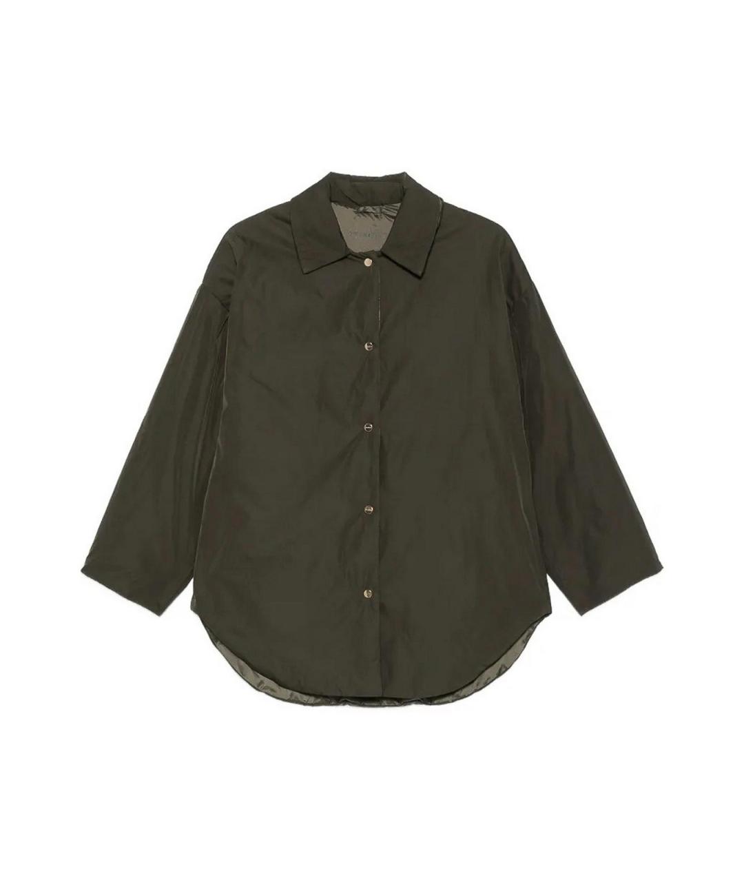 MAX MARA Хаки полиэстеровая куртка, фото 1
