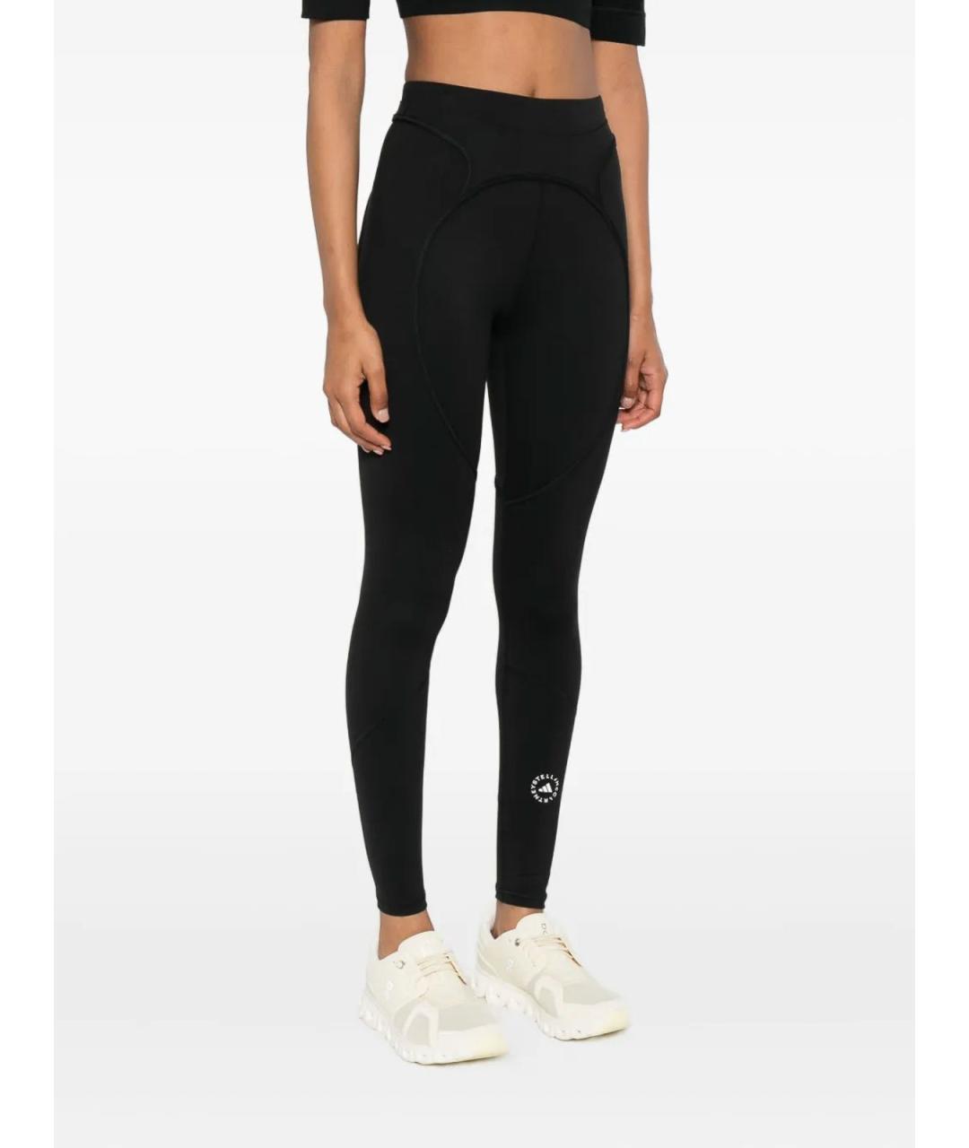ADIDAS BY STELLA MCCARTNEY Черные полиамидовые леггинсы и велосипедки, фото 3
