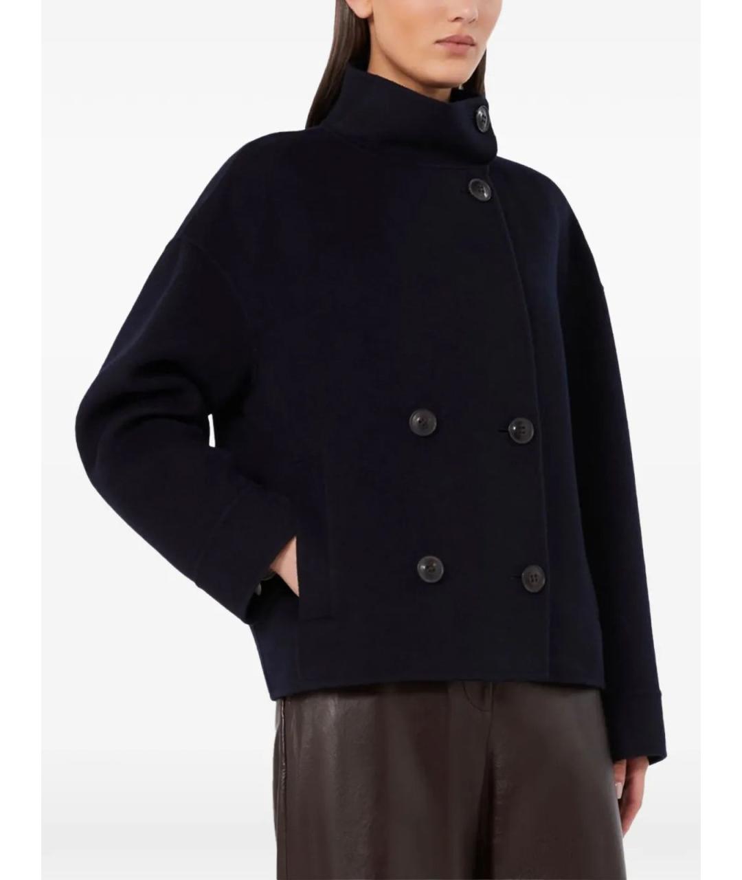 MAX MARA STUDIO Синяя кашемировая куртка, фото 2