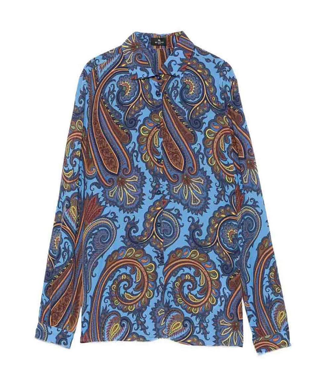 ETRO Голубая вискозная рубашка, фото 1