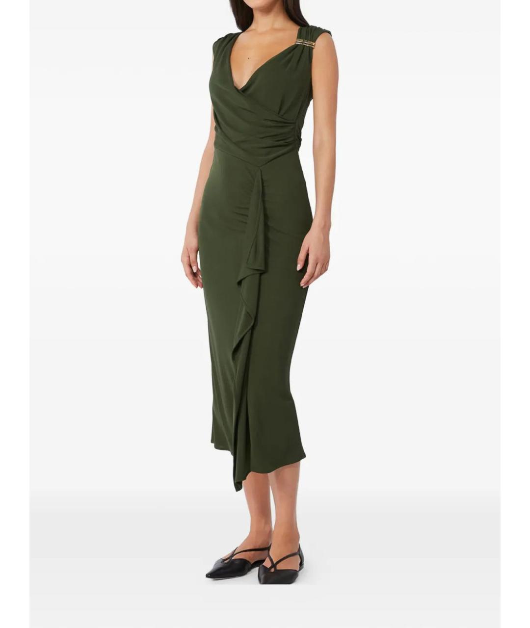 MAX MARA STUDIO Зеленое повседневное платье, фото 2