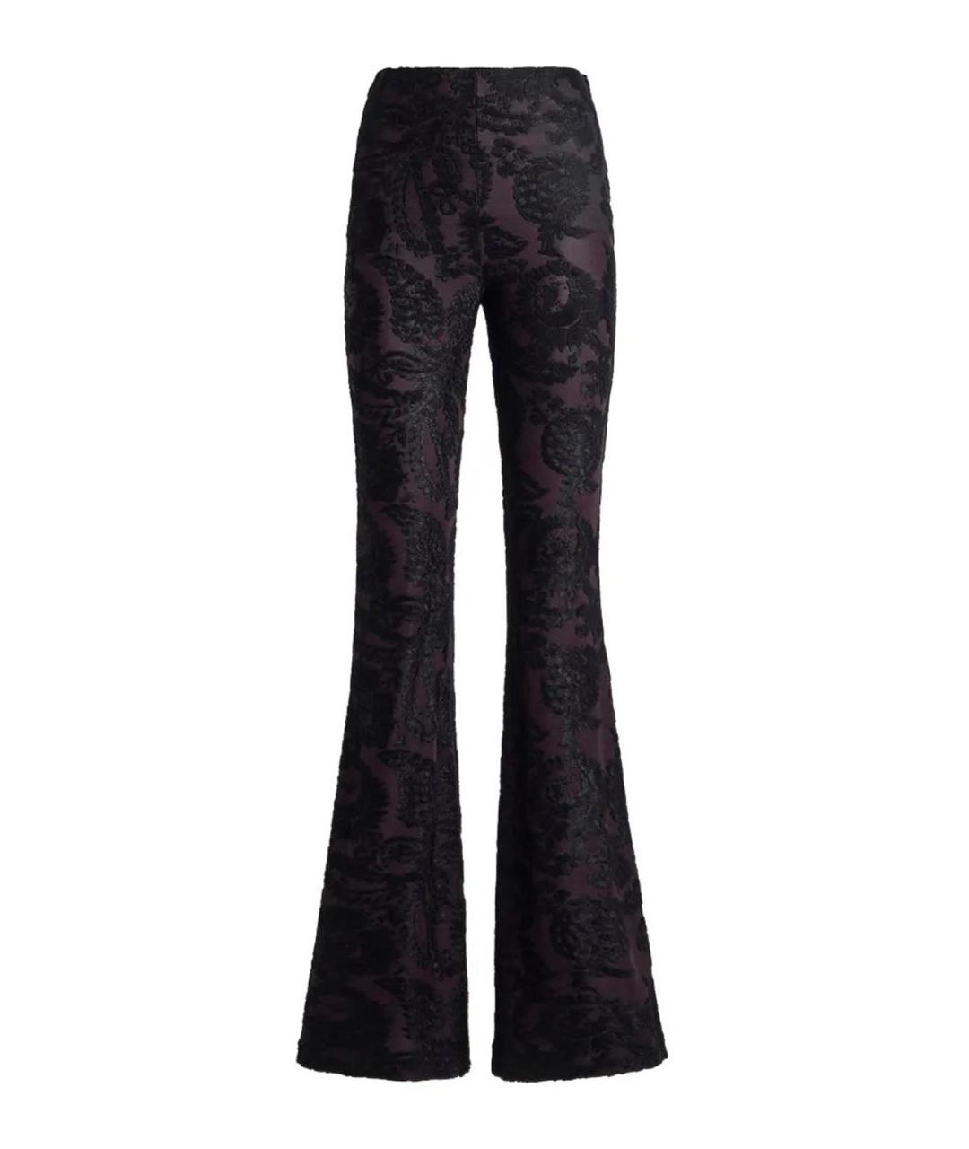 ETRO Черные вискозные брюки широкие, фото 1