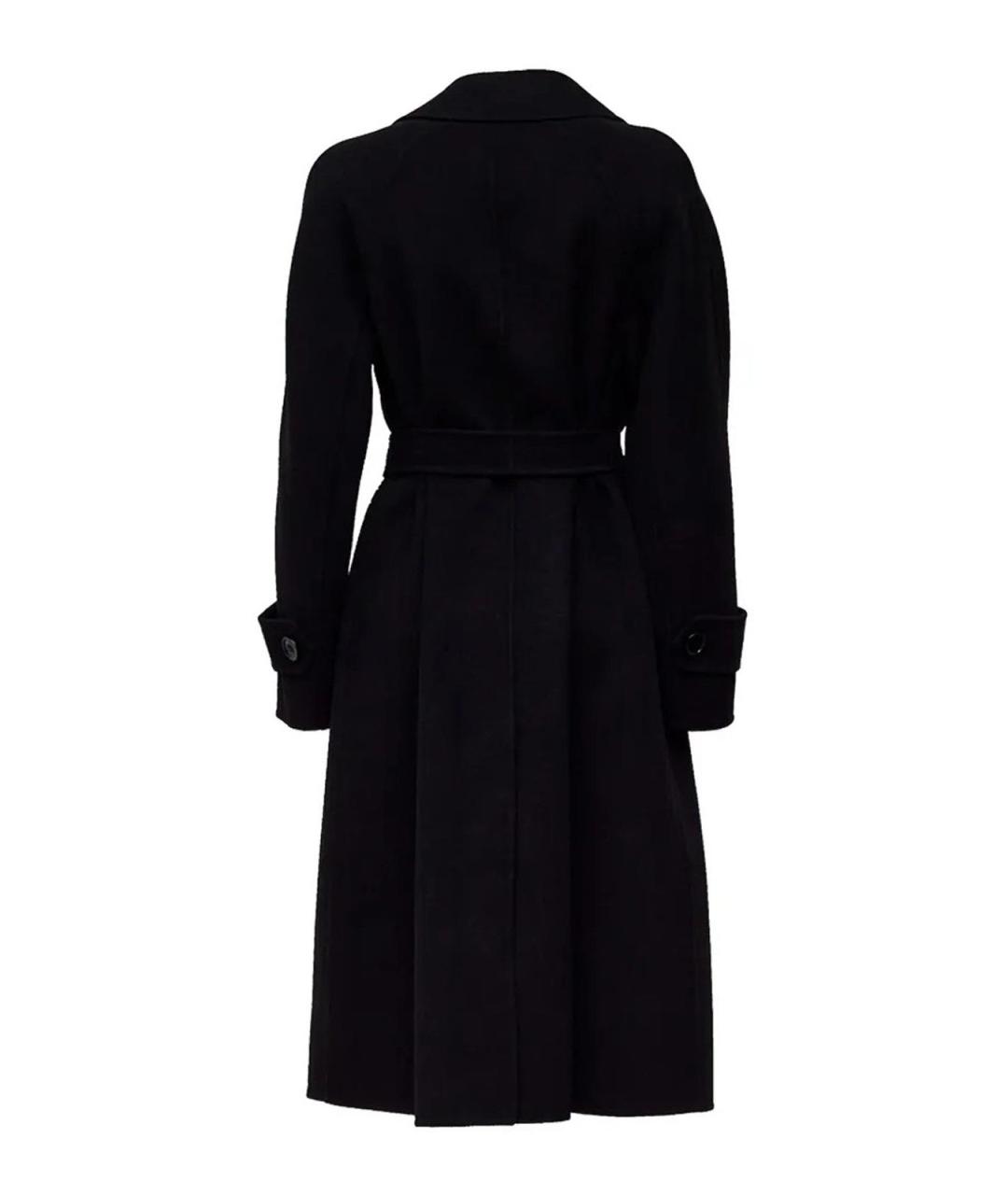 MAX MARA Черное шерстяное пальто, фото 2