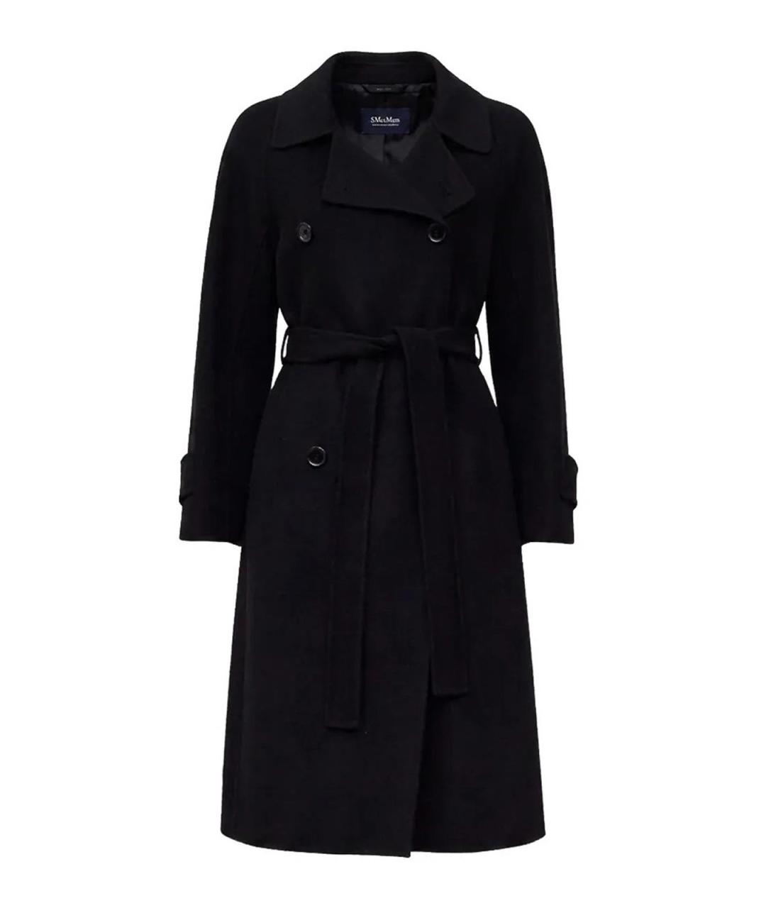 MAX MARA Черное шерстяное пальто, фото 1