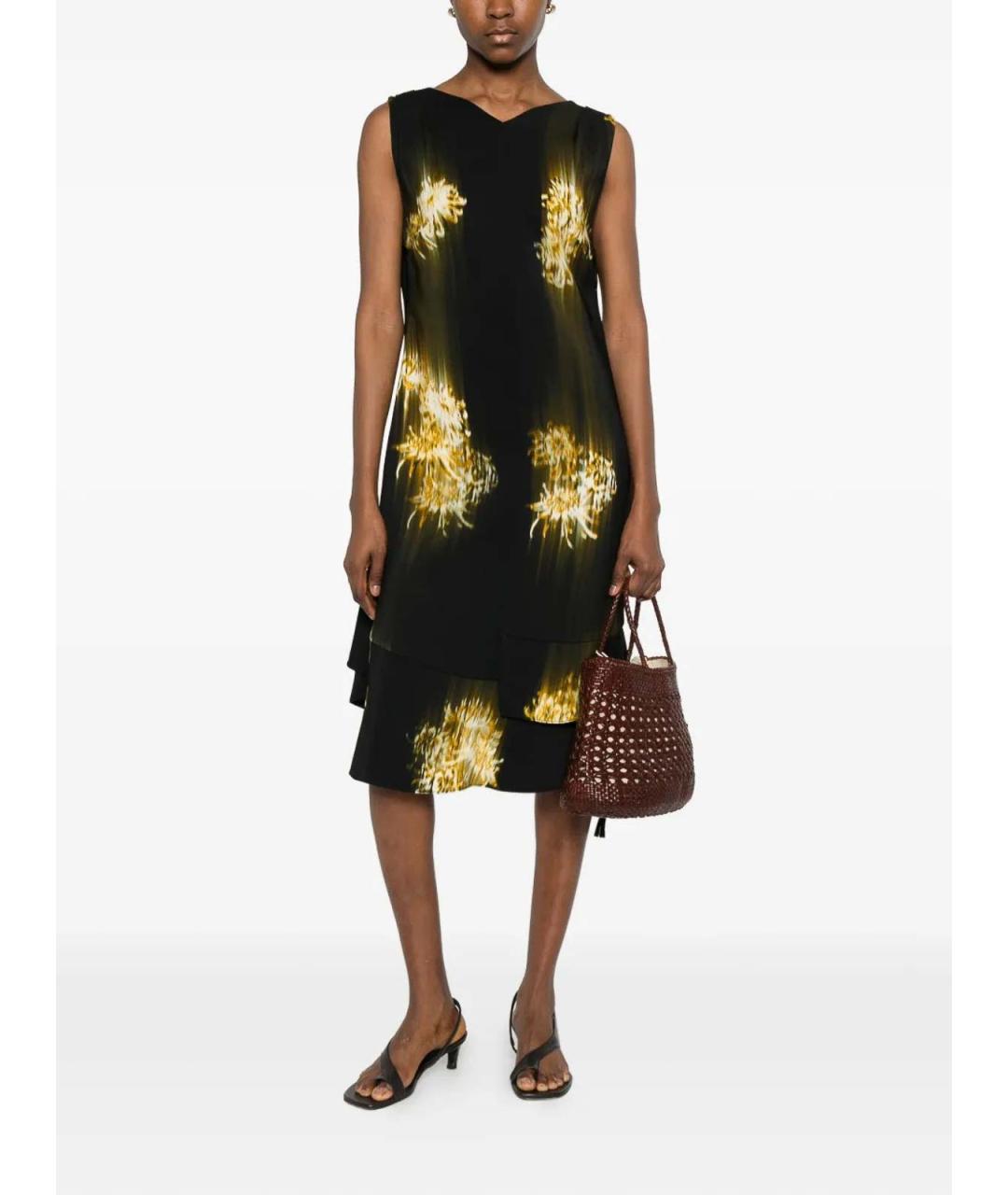 PROENZA SCHOULER Черное вискозное повседневное платье, фото 2