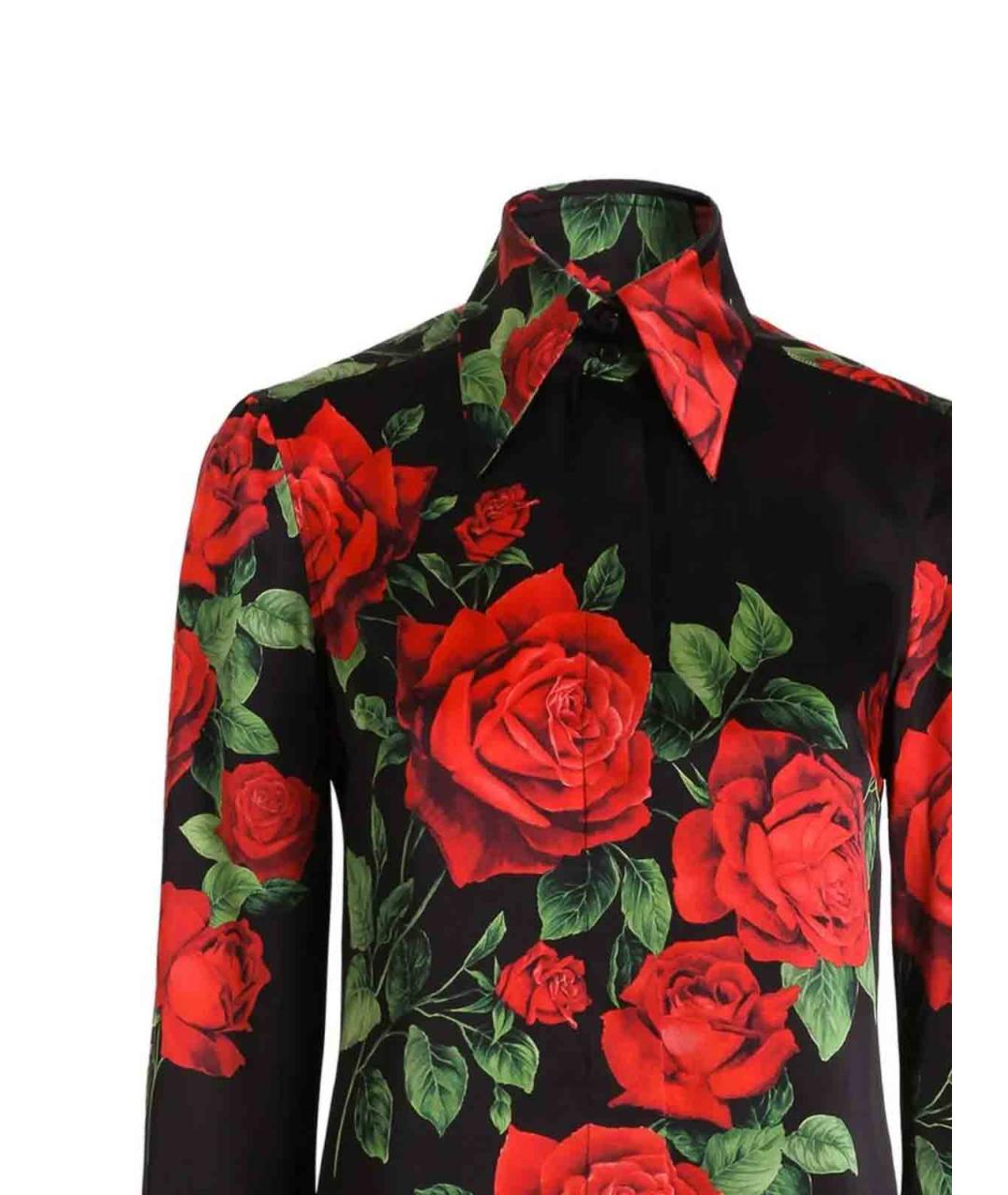 DOLCE&GABBANA Черная шелковая рубашка, фото 2