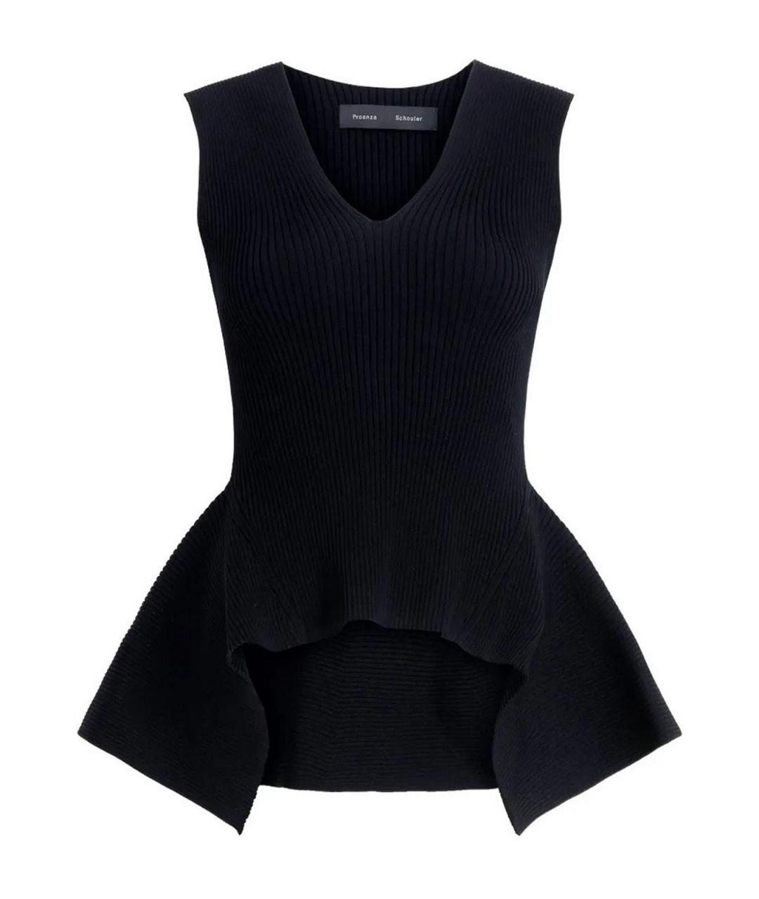 PROENZA SCHOULER Черная полиамидовая майка, фото 1